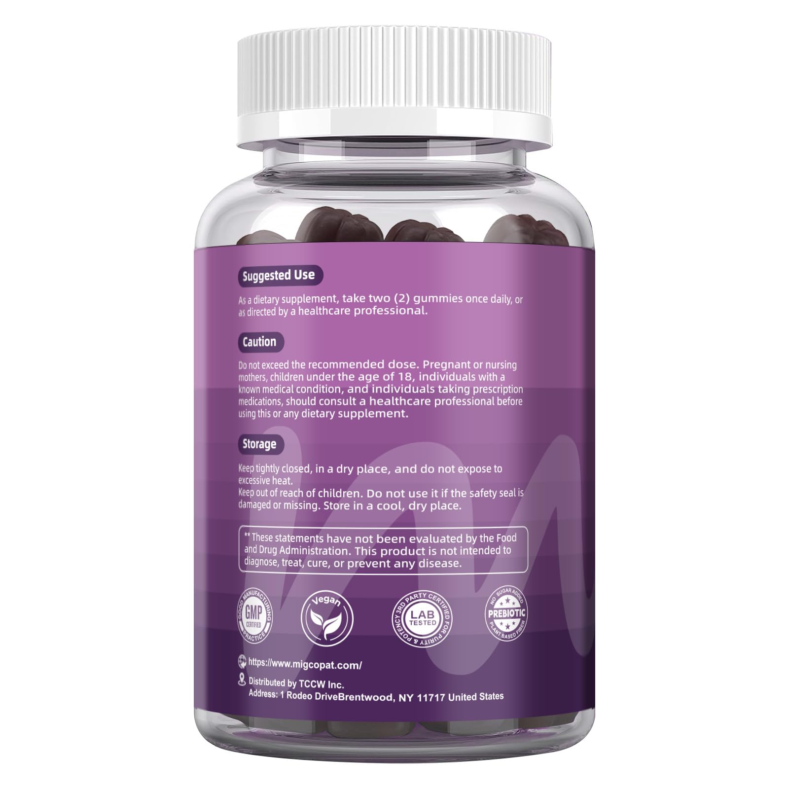 Migcopat Pre Post Probiotics Gummies, 5 in 1 Probiotic Prebiotic Postbiotic Digestive Enzymes with Fiber, 120 Billion CFU Probiotics Complete Gut Support, Sugar Free, Vegan, BlackBerry Flavor, 60 Cts Migcopat buy supplements canada