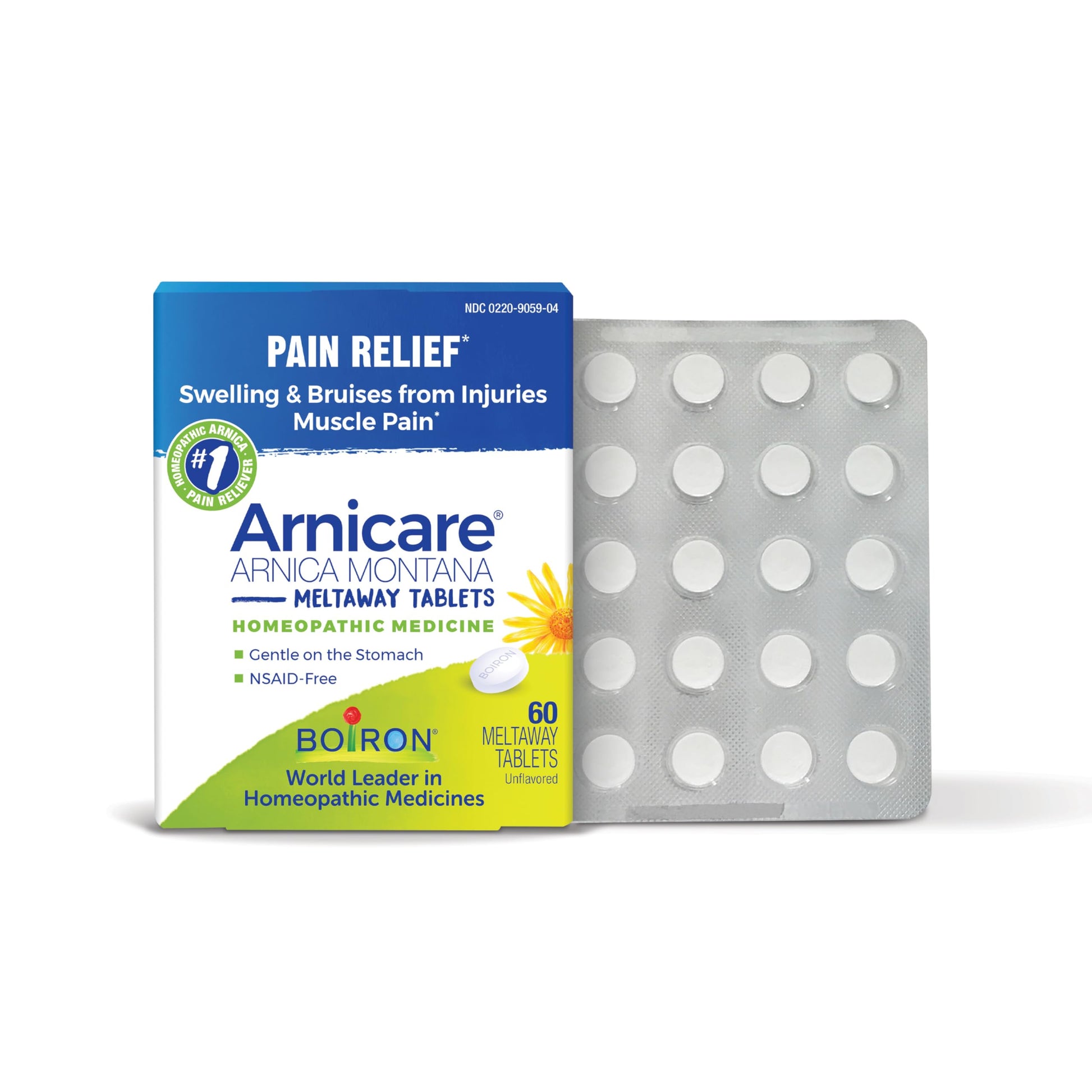 Boiron Arnicare Tablets for Pain Relief from Muscle Pain, Joint Soreness, Swelling from Injury or Bruises - 60 Count Boiron buy supplements canada