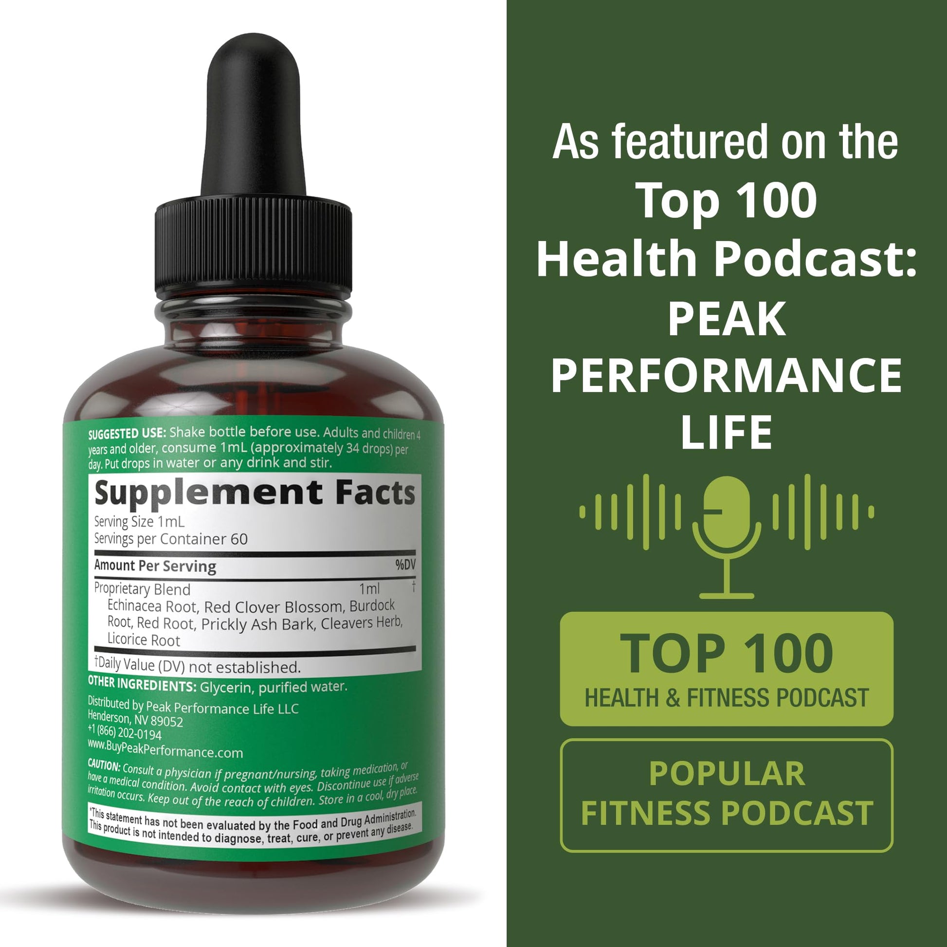 Lymphatic Drainage Drops. Sugar Free 7-in-1 Lymph Detox and Cleanse Support. Vegan Supplement with Echinacea, Red Clover Blossom, Burdock Root, Cleavers Herb, Licorice Root, and More! Peak Performance buy supplements canada