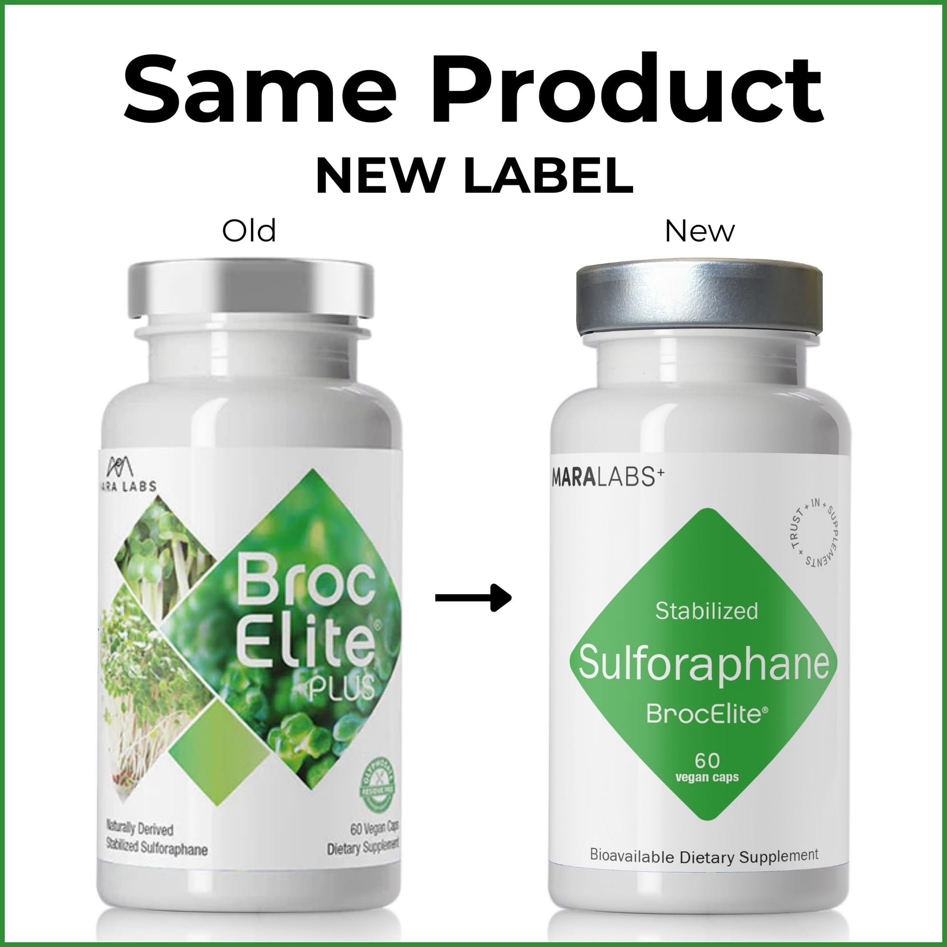 BrocElite Mara Labs Plus | Stabilized Broccoli Sulforaphane Supplement | Glyphosate Residue Free Certified – Third-Party Tested | 60 Vegan Capsules BrocElite buy supplements canada