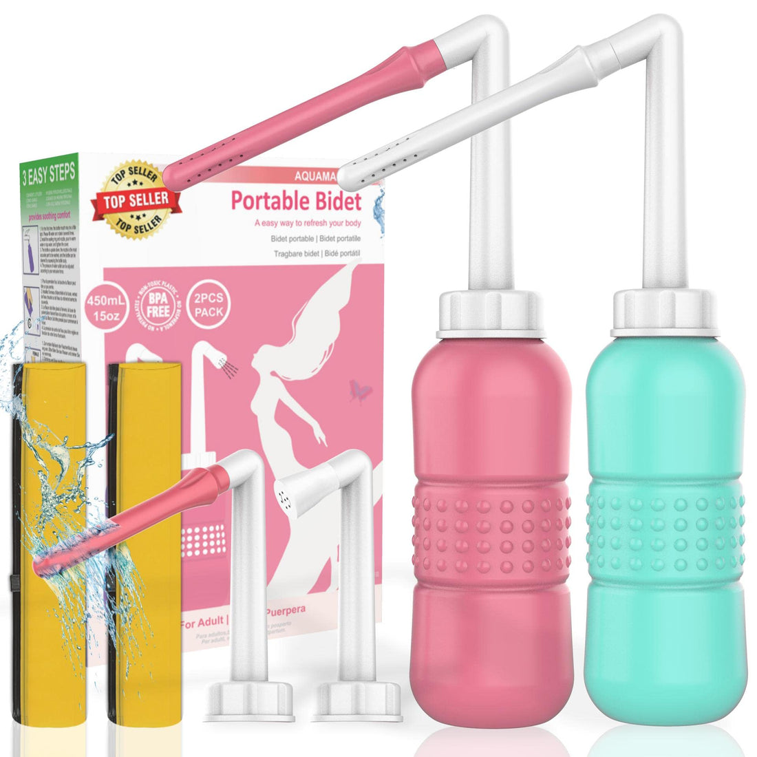 2PCS Vaginal irrigation Intimate Wash for Women,Portable Bidet Travel Bidets,Peri Bottle TONELIFE buy supplements canada