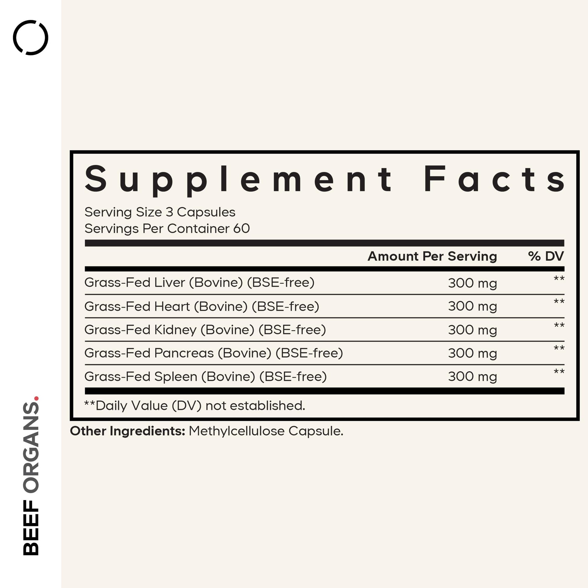 Codeage Grass Fed Beef Organs Supplement – Glandulars Supplements - Freeze Dried, Non-Defatted, Desiccated Liver, Heart, Kidney, Pancreas & Spleen Bovine Pills – Beef Vitamins - Non-GMO -180 Capsules Codeage buy supplements canada