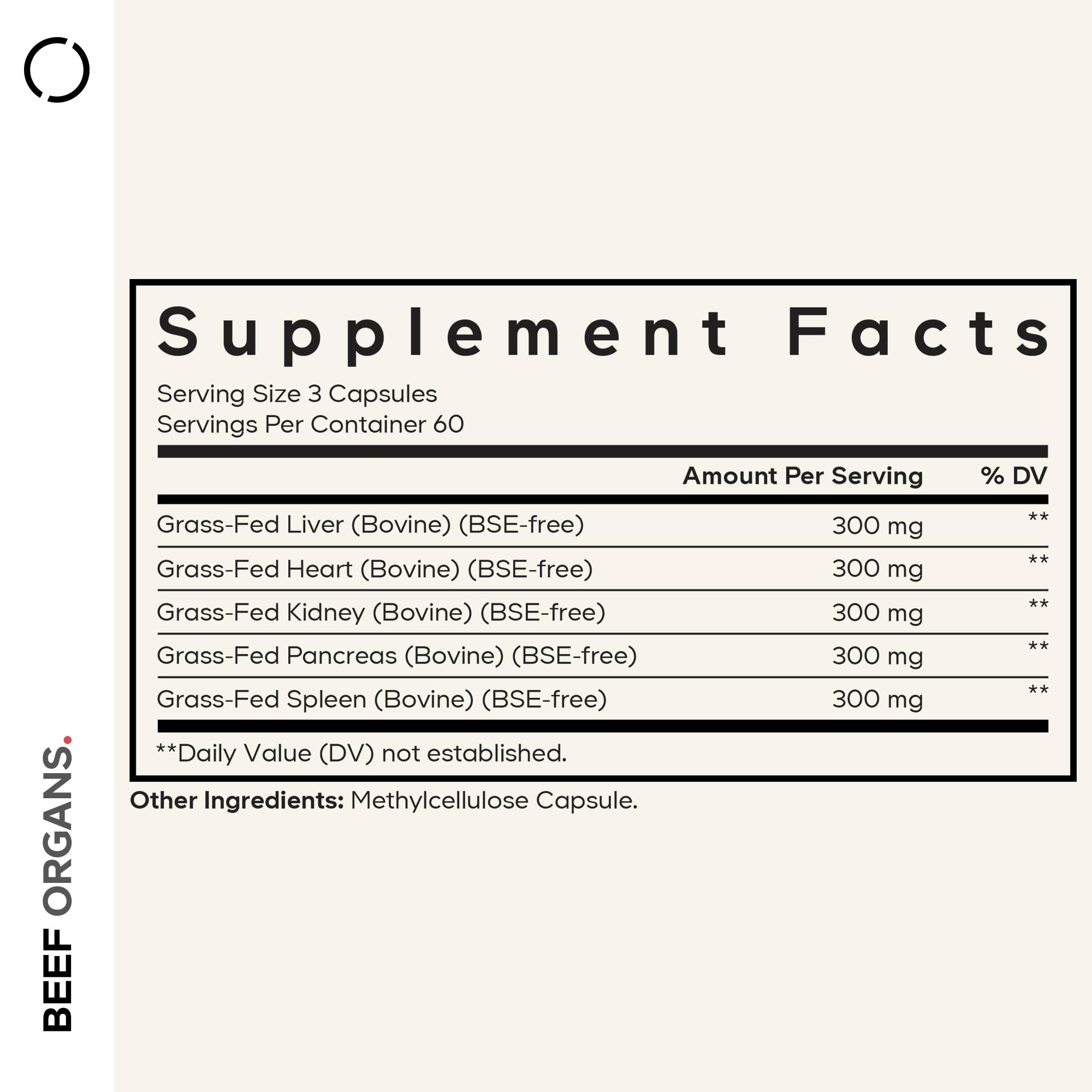 Codeage Grass Fed Beef Organs Supplement – Glandulars Supplements - Freeze Dried, Non-Defatted, Desiccated Liver, Heart, Kidney, Pancreas & Spleen Bovine Pills – Beef Vitamins - Non-GMO -180 Capsules Codeage buy supplements canada