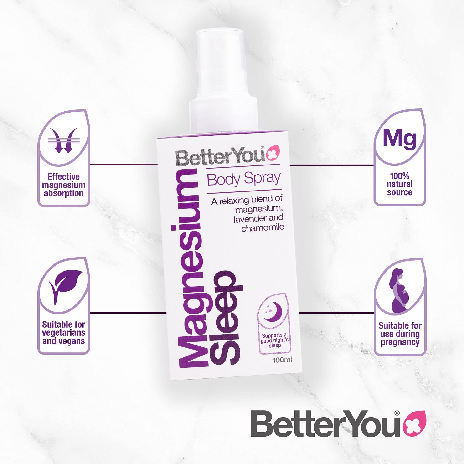 BetterYou Magnesium Sleep Body Spray, Made with Zechstein Magnesium Chloride BetterYou buy supplements canada