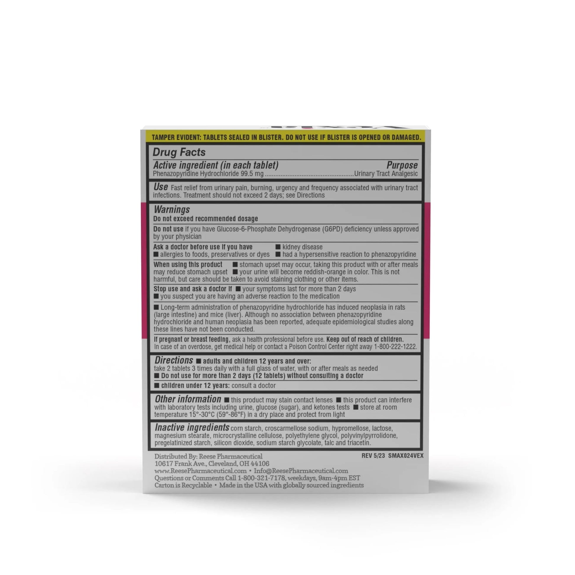 Vexia Maximum Strength Urinary Pain Relief 24ct Vexia buy supplements canada