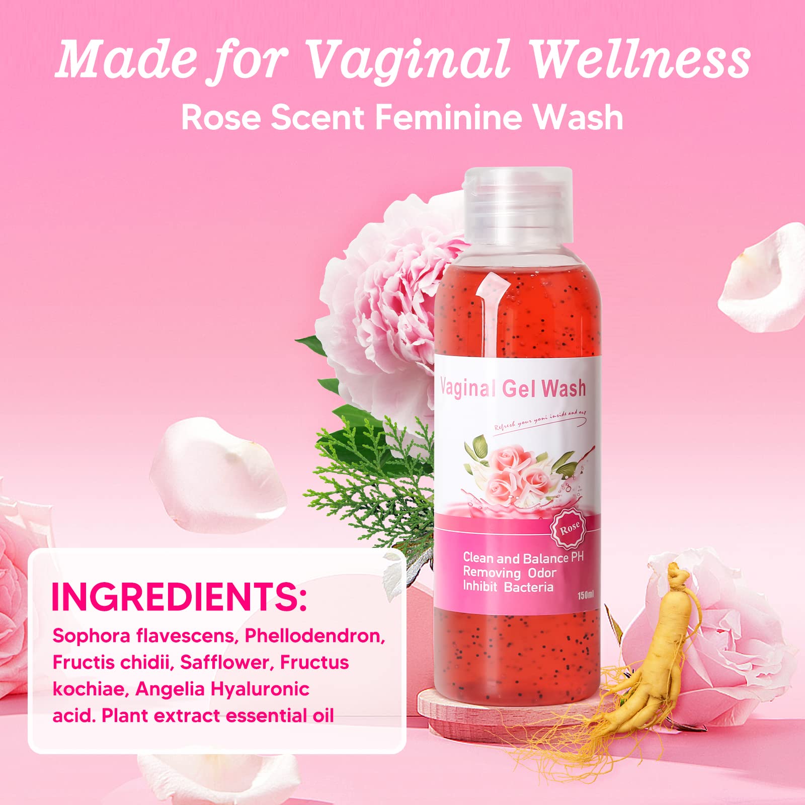 Feminine Wash & Yoni Oil & Yoni Soap Set for Women, Yoni Wash for Vaginal Ph Balance Remove Odor BASSI buy supplements canada