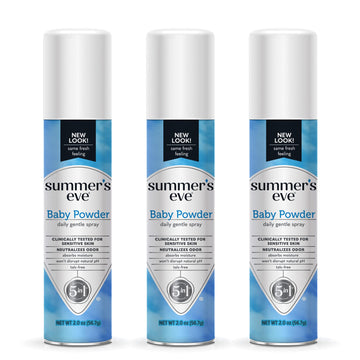 Summer's Eve Baby Powder Daily Gentle Feminine Spray, 2 oz, 3 Pack Summer's Eve buy supplements canada