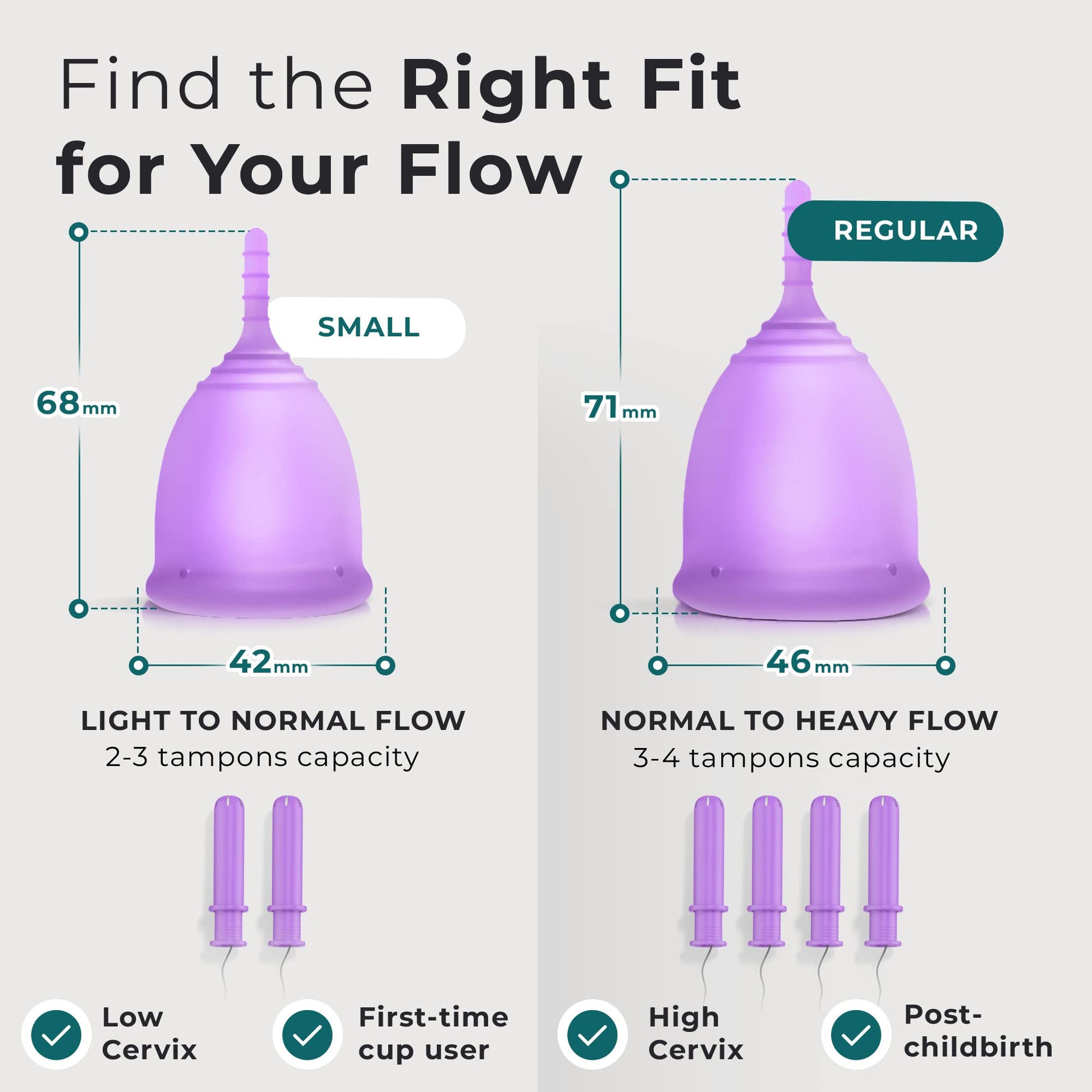 EcoBlossom Reusable Menstrual Cup Set - The Most Reliable Medical Grade Silicone Period Cups EcoBlossom buy supplements canada