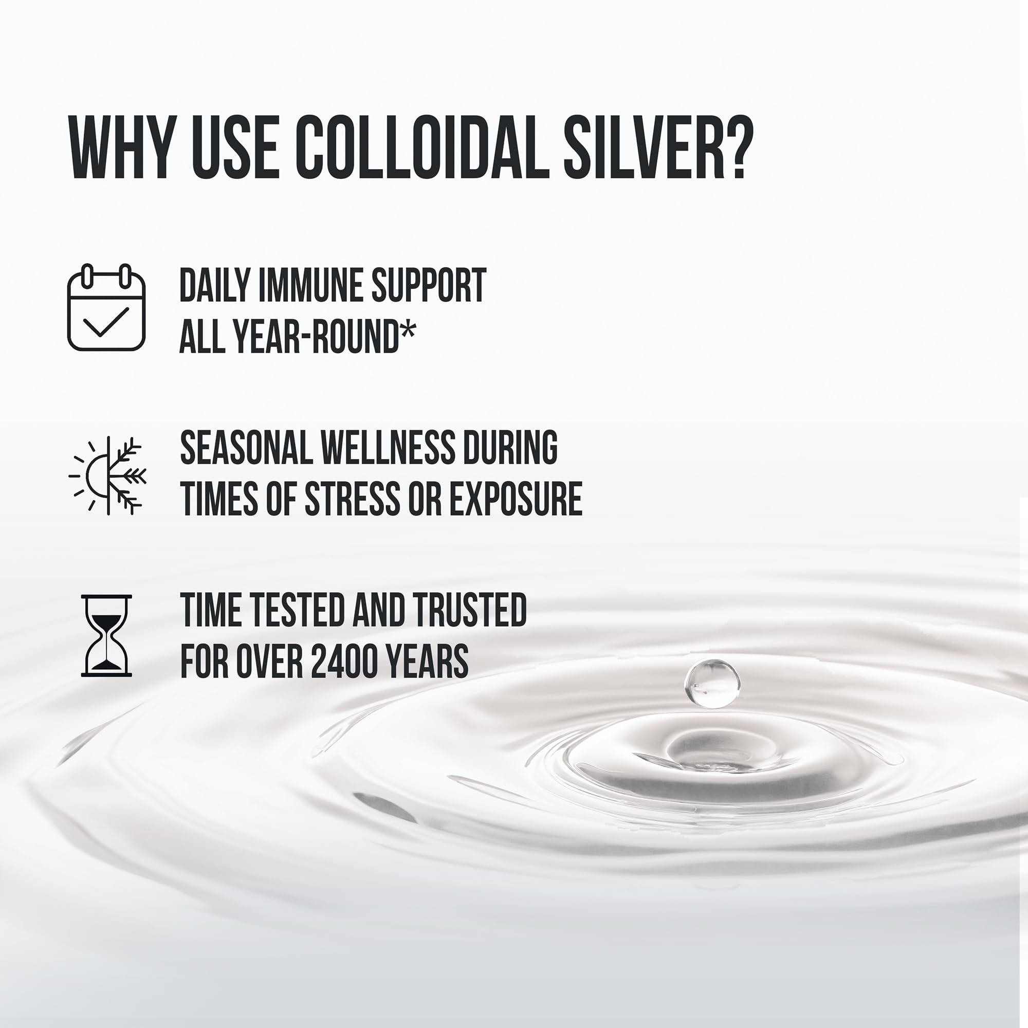 Sovereign Silver Immune Support - Colloidal Silver, Bio-Active Silver Hydrosol, 10 ppm, Liquid Dropper, 4 Fl Oz, (118 mL) Sovereign Silver buy supplements canada