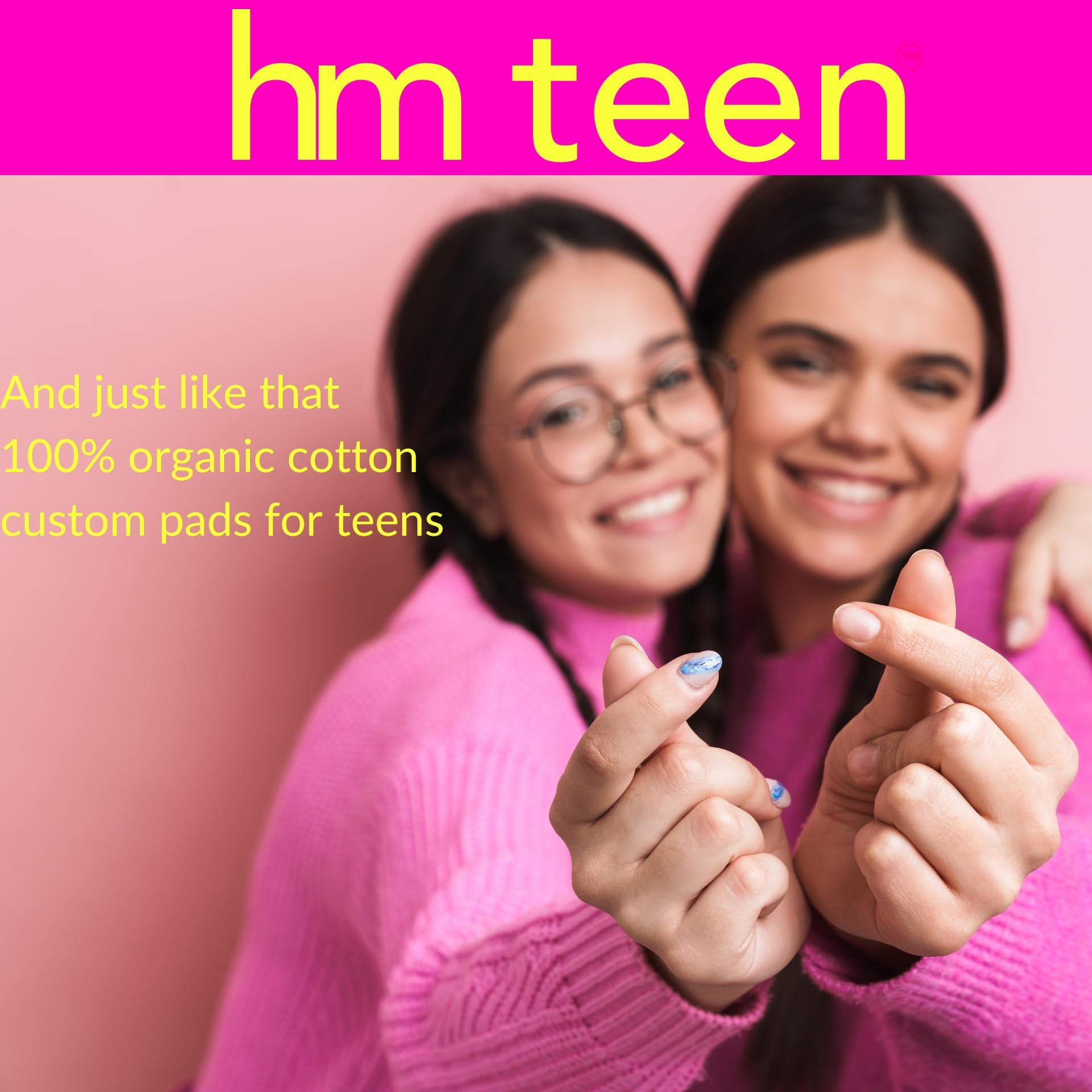HM Teen | Pads for Teens | 100% Organic Cotton Pad Topsheet | Non Toxic Teen Pads with Wings HM Teen buy supplements canada