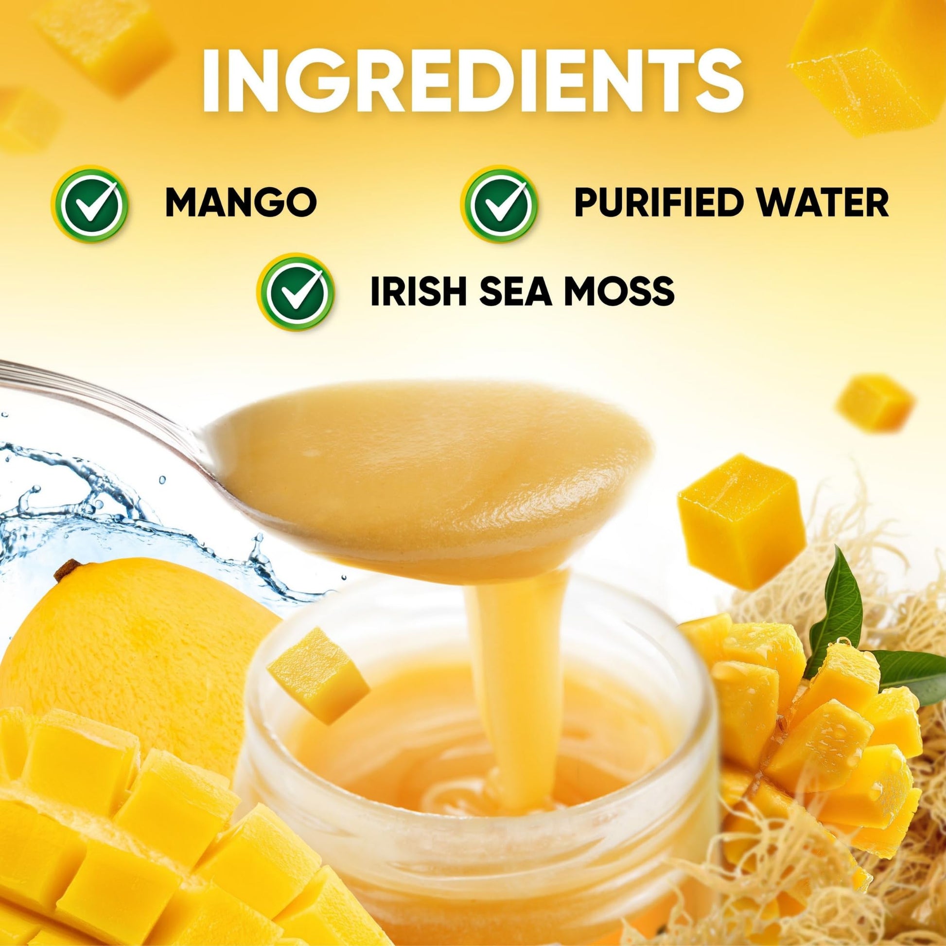 Joy Sea Moss Wildcrafted Irish Sea Moss Gel 16 oz | Made in USA | Gold Seamoss Superfood | Rich in Vitamins & Minerals | Real Fruit | Nutritional Supplement | Mango Joy Sea Moss buy supplements canada