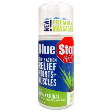 Blue Stop Max Applicator: Fast-Acting Massage Applicator for Sports Cream, Elbow Relief, Performance Roll On for Muscle & Joint Soreness - Convenient Relief for Active Individuals, 1 Pack of 3.4 Oz Blue Stop Max buy supplements canada