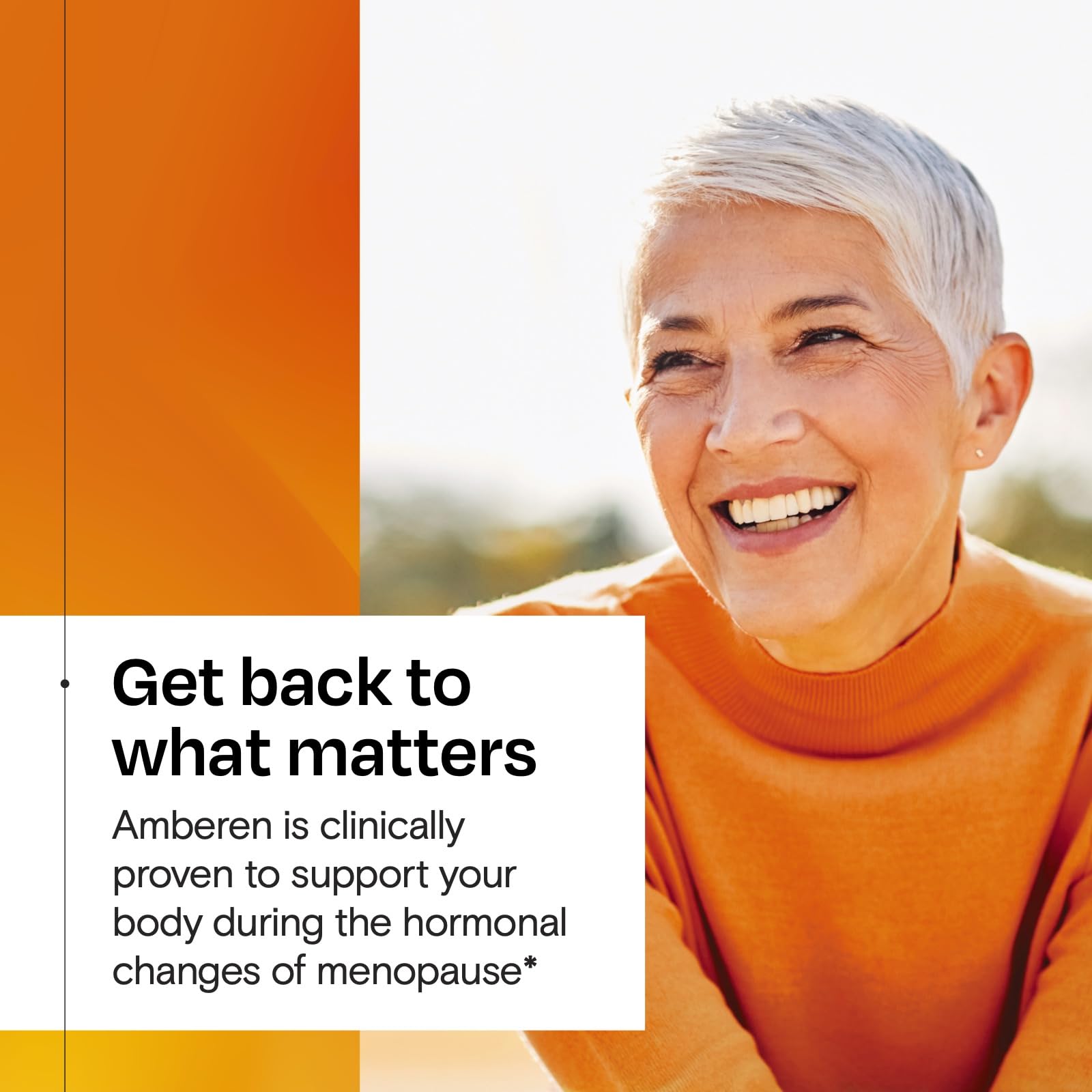 Amberen Menopause Supplement for Women, 60 Capsules, Clinically Proven, Helps Support Hormone Balance, Helps Relieve 12 Menopause Symptoms: Hot Flashes, Night Sweats, Mood Swings and More Amberen buy supplements canada