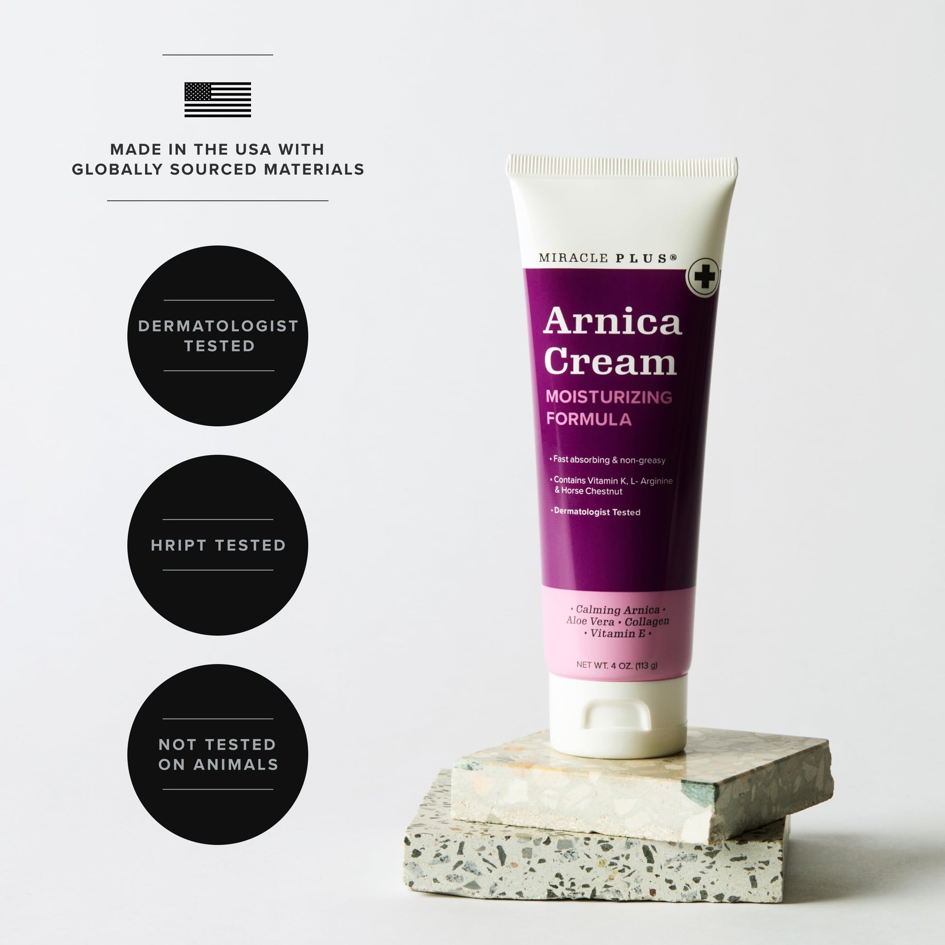 Miracle Plus Arnica Cream Extra Strength Bruise Relief Lotion For Bruising And Swelling On Skin | Arnica Gel, Vitamin K Cream, Skin Care | Moisturizing Bruise Formula With Horse Chestnut, 2-Pack Miracle Plus buy supplements canada
