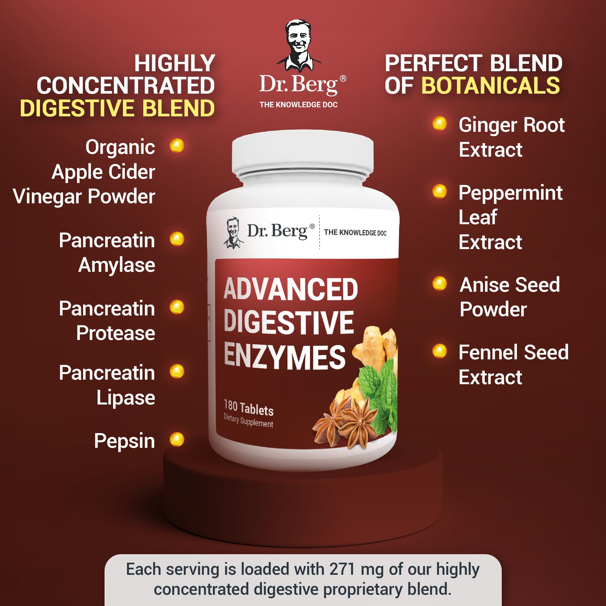 Dr. Berg Advanced Digestive Formula with Apple Cider Vinegar - Includes Digestive Health Dr. Berg Nutritionals buy supplements canada