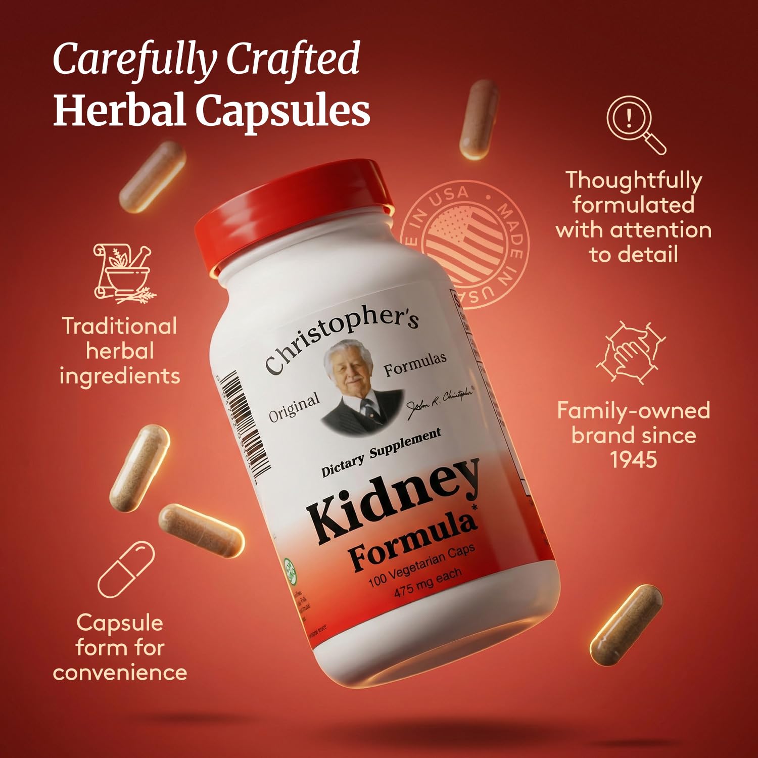 Christopher's Original Formulas Kidney Formula - Kidney Cleanse Detox & Repair Formula - Herbal Blend for Kidney Support Christopher's Original Formulas buy supplements canada