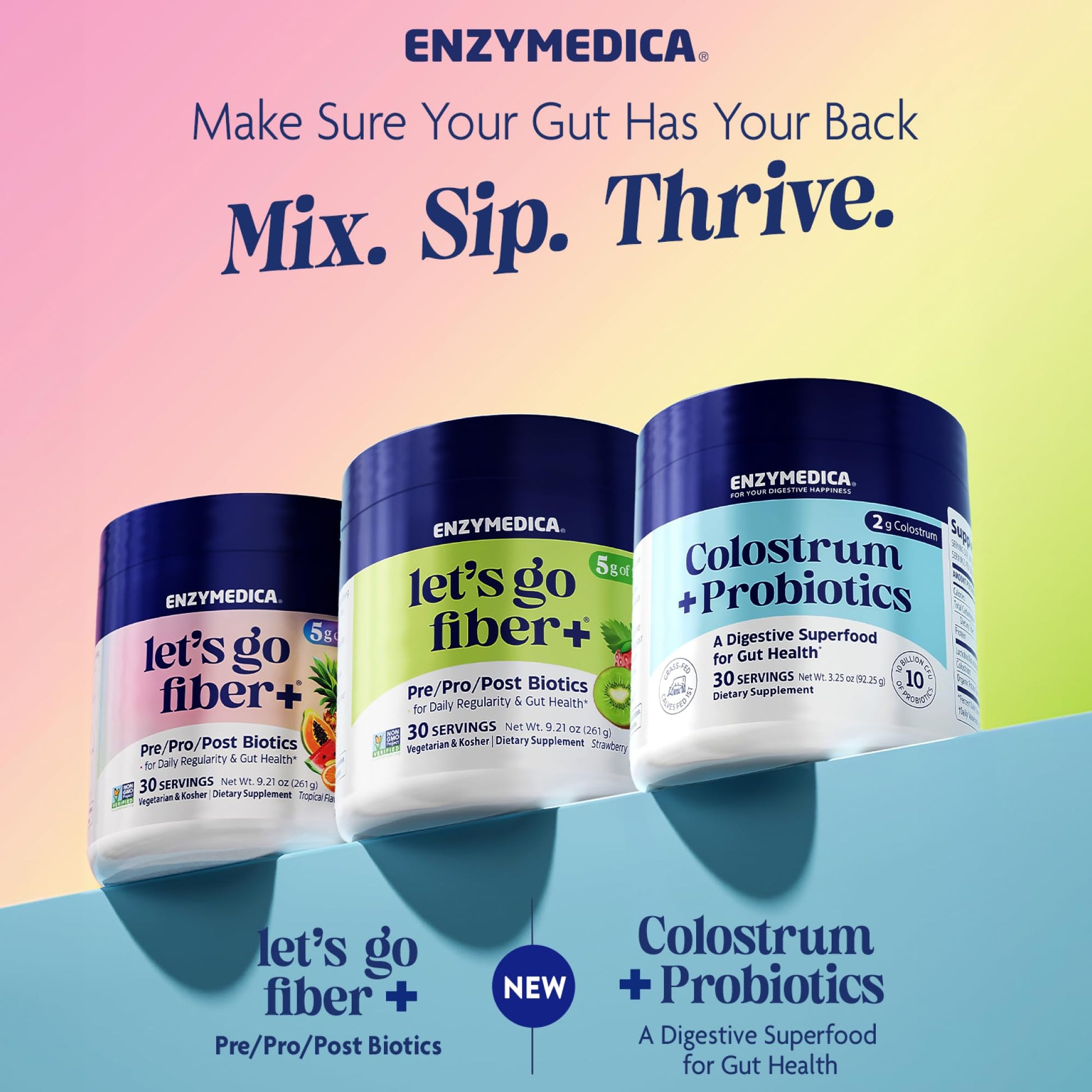 Enzymedica, Let’s Go Fiber+ Strawberry & Kiwi, Prebiotics & Probiotics, Postbiotic, Soluble Fiber for Gut Health, Regularity, Powder for Men & Women, Sugar-Free, 30 Servings Enzymedica buy supplements canada