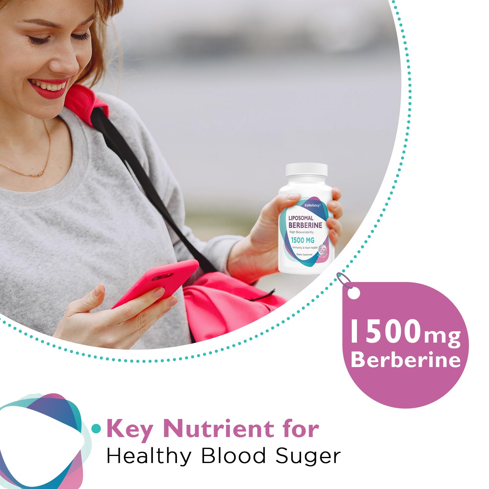 Berberine HCL Supplement 1500mg - High Bioavailability Liposomal Berberine Capsules KoNefancy buy supplements canada