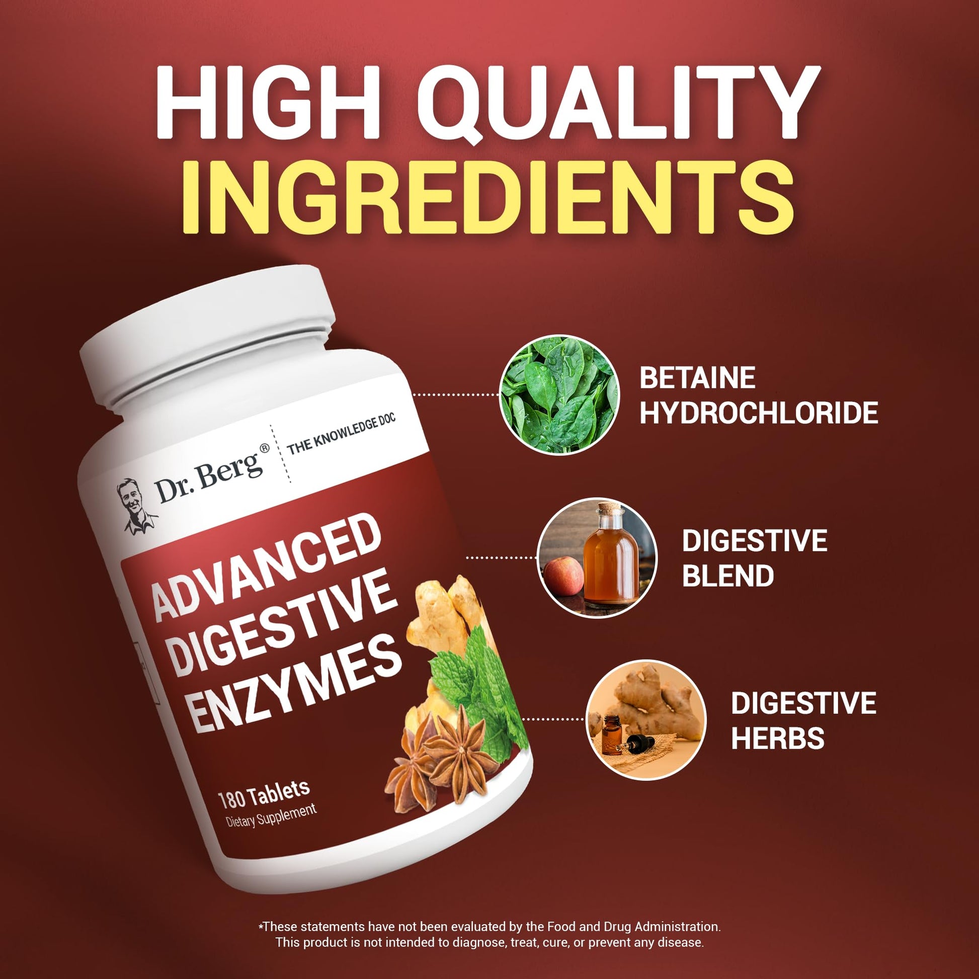 Dr. Berg Advanced Digestive Formula with Apple Cider Vinegar - Includes Digestive Health Dr. Berg Nutritionals buy supplements canada