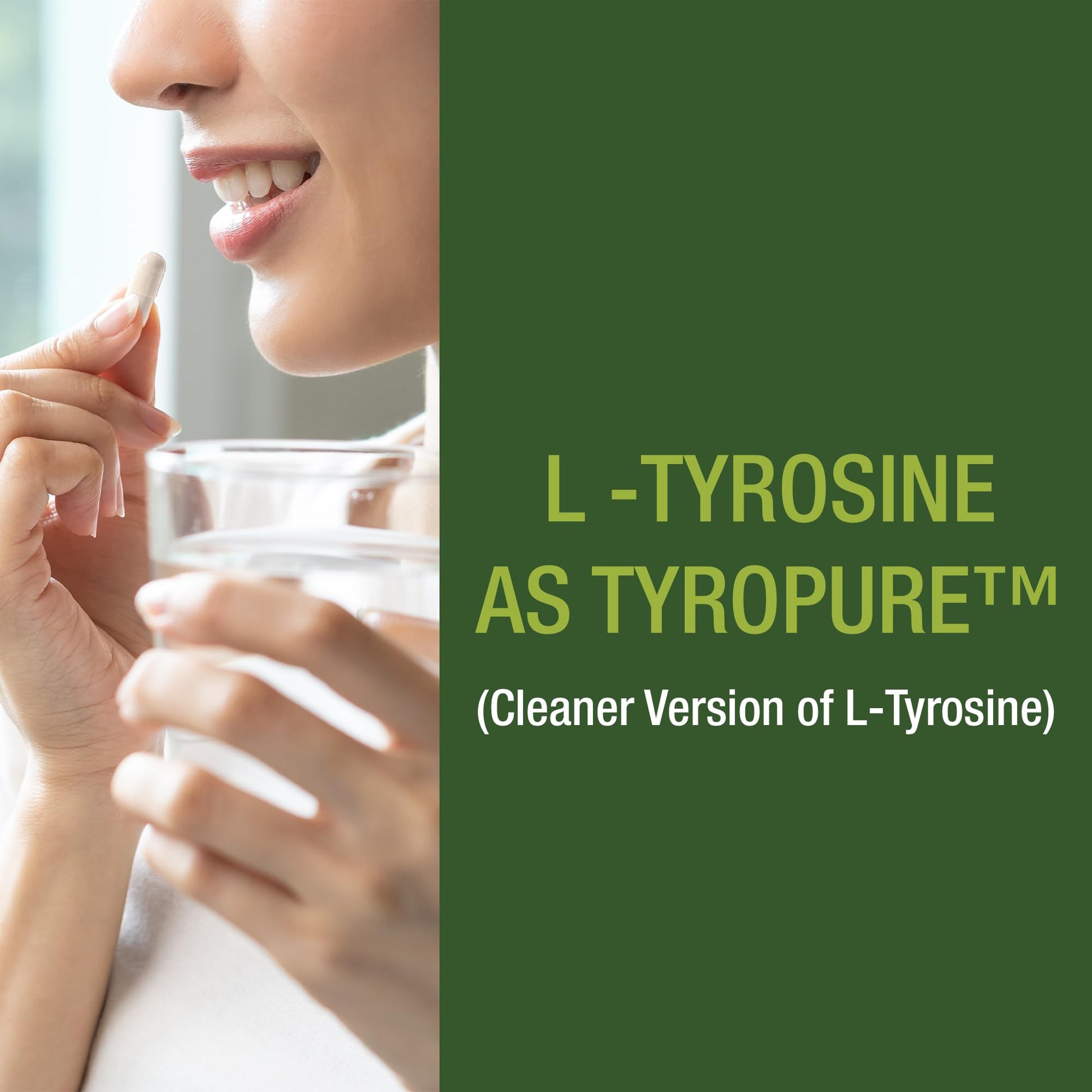 TyroPure L Tyrosine Supplement. More Bioavailable, Cleaner Version of L-Tyrosine. Vegan, Naturally Fermented 500mg Capsules for Mental Clarity, Dopamine. Mood Support for Women and Men Peak Performance buy supplements canada