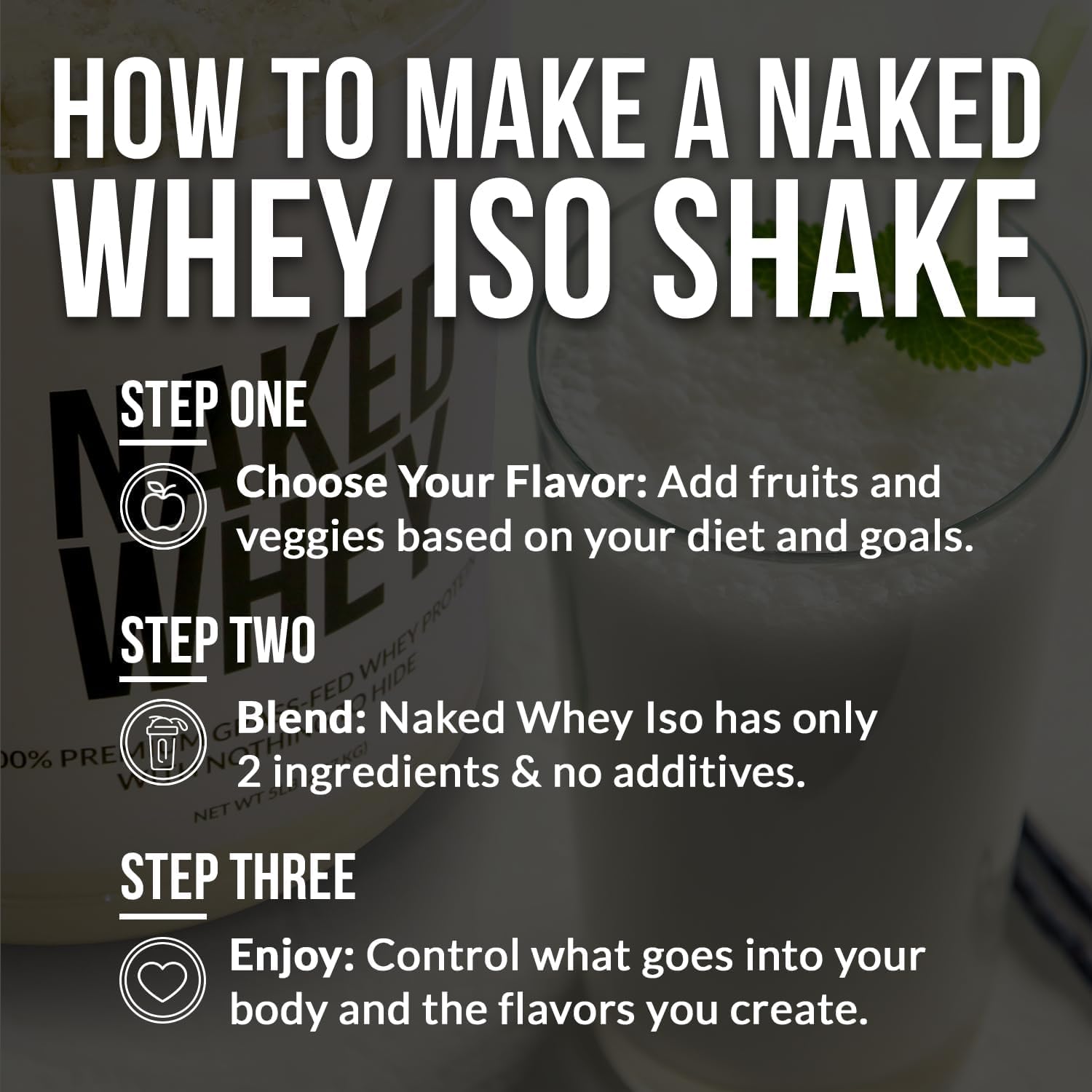 NAKED Chocolate Whey Isolate Protein - Only 6 Ingredients, 30g Grass-Fed Protein, Undenatured, No GMO, No Soy, Gluten-Free, No Preservatives - 24 Servings NAKED buy supplements canada