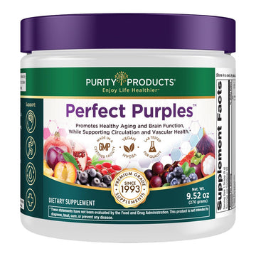 Purity Products Perfect Purples Powder Phytonutrient Rich, Healthy Aging Super Formula - Support Total Body Health - High ORAC Power - P40p Pomegranate Extract w/ 40% Punicosides - 30 Day Supply Purity Products buy supplements canada