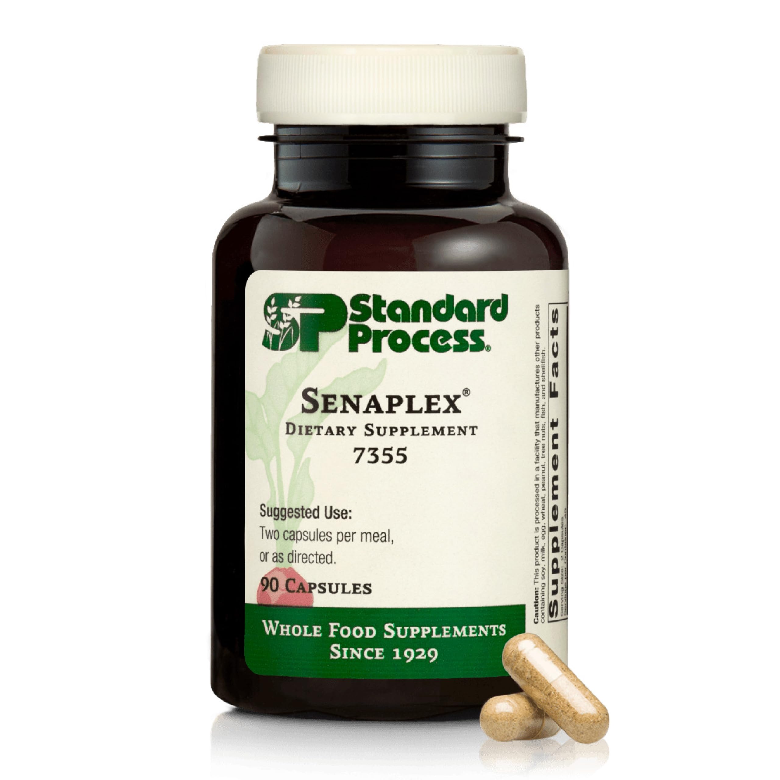 Standard Process Senaplex - Nervous System Support with Niacin, Vitamin B12 & B6 - Supports Brain Health & Cellular Health - Offers Antioxidant Activity - Non-Dairy - 90 Capsules (45 Servings) Standard Process Inc. buy supplements canada