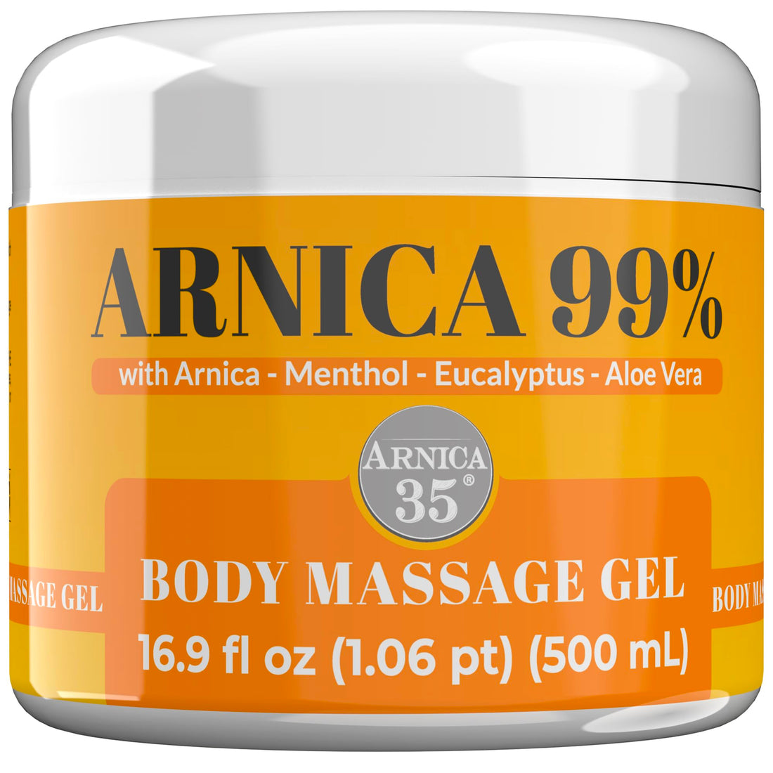 Arnica 35 Arnica Body Massage Gel – Water-Based Cosmetic Massage Gel with Arnica Montana, Fast-Absorbing Lightweight Texture, Non-Greasy Feel, Dermatologically Tested, 16.9 fl oz Arnica buy supplements canada