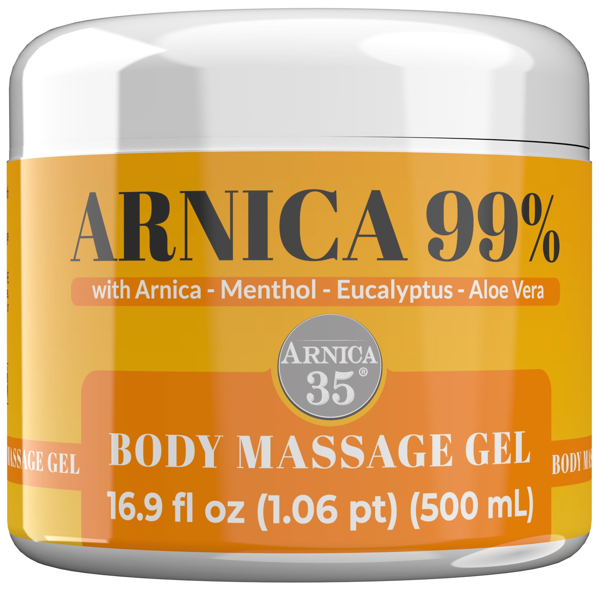 Arnica 35 Arnica Body Massage Gel – Water-Based Cosmetic Massage Gel with Arnica Montana, Fast-Absorbing Lightweight Texture, Non-Greasy Feel, Dermatologically Tested, 16.9 fl oz Arnica buy supplements canada