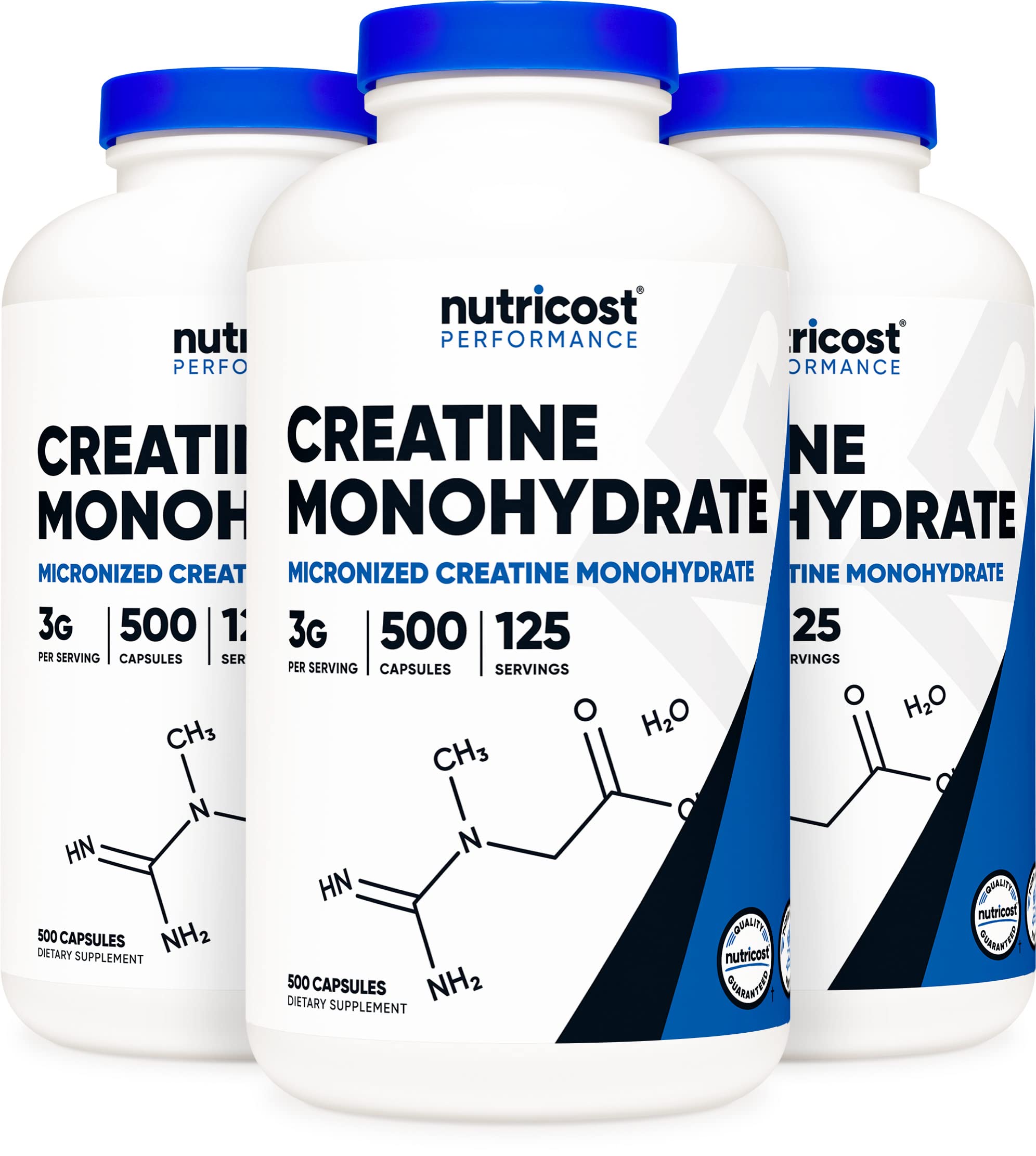 Nutricost Creatine Monohydrate 3000mg (750mg Per Cap), 500 Capsules (3 Bottles) Nutricost buy supplements canada