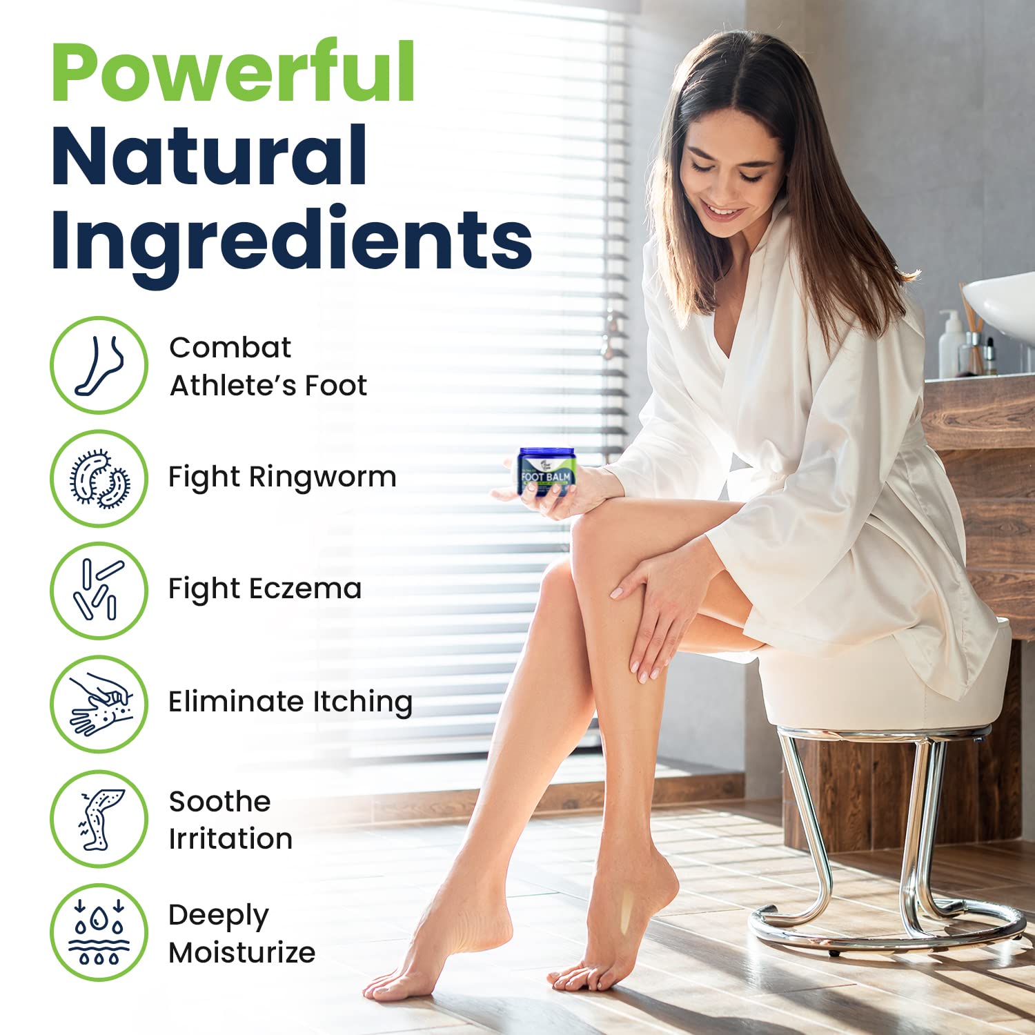 Tea Tree Oil Foot Balm/ Moisturizer For Dry Cracked Feet - Instantly Hydrates & Soothes FOOT CURE buy supplements canada