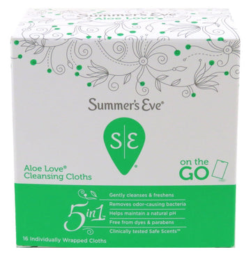 Summers Eve Cleansing Cloths 16 Count Aloe Love (3 Pack) Summer's Eve buy supplements canada