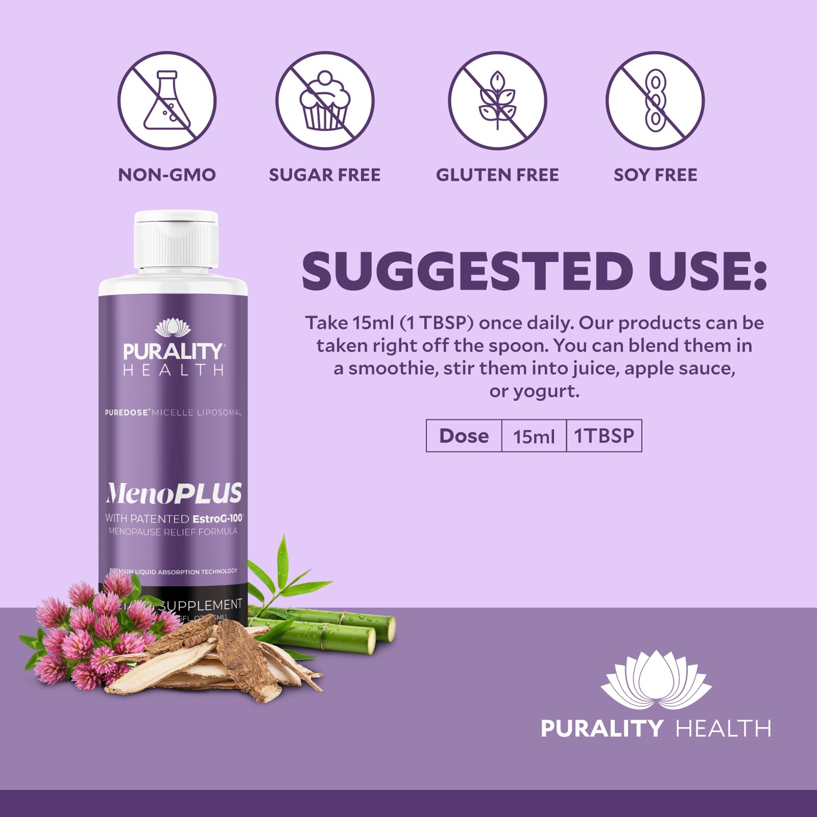 PURALITY HEALTH MenoPLUS Liposomal Menopause Supplement for Women | EstroG-100®, Vitamins D3, B6, B12 & K2 | Iodine | Hormonal Balance & Mood Support PURALITY HEALTH buy supplements canada