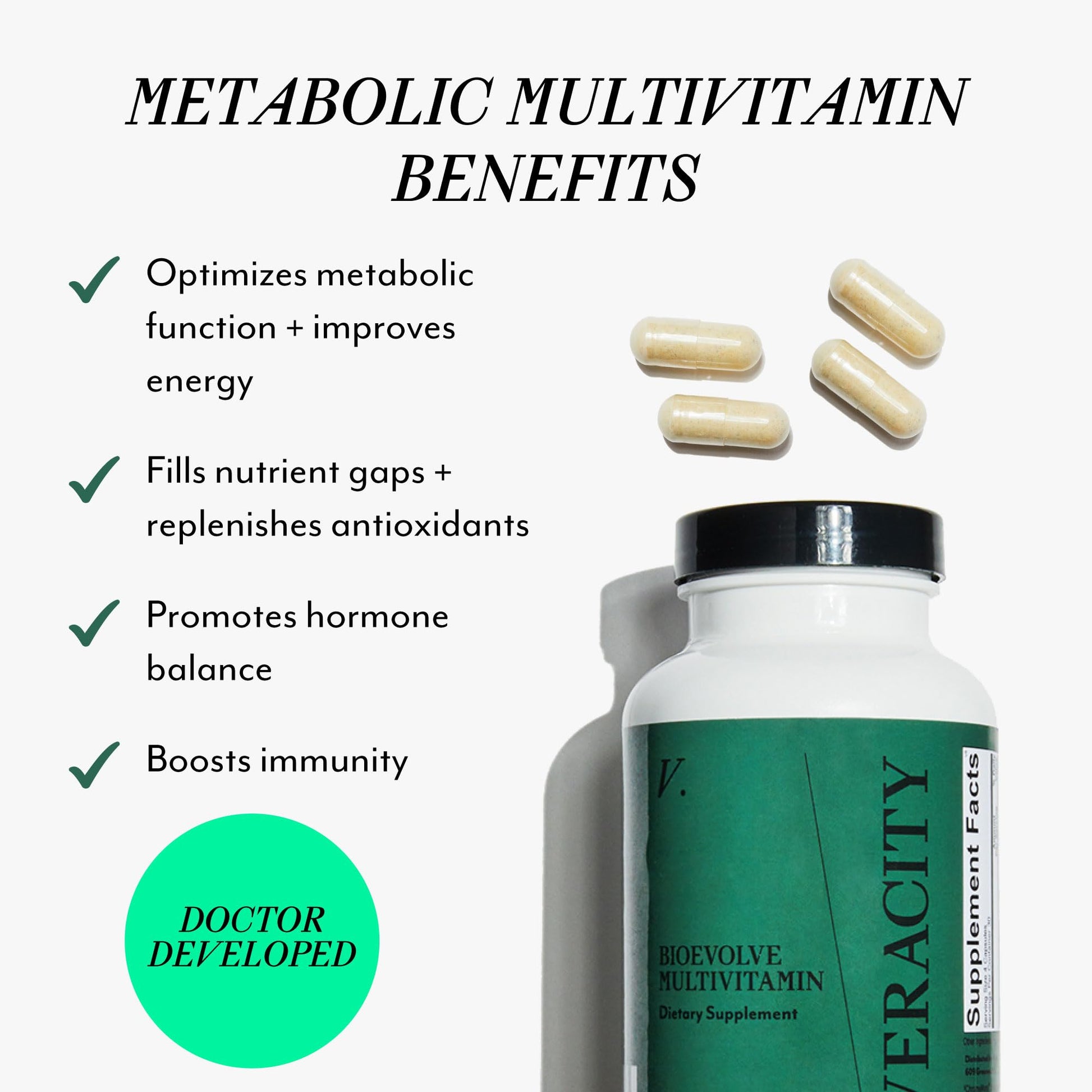 Veracity Multivitamin for Women - Vitamin B Complex, Magnesium, Calcium, Essential Vitamins Supplement, Trace Minerals for Metabolism, Energy, Immune Support & Cellular Detox VERACITY SELFCARE buy supplements canada