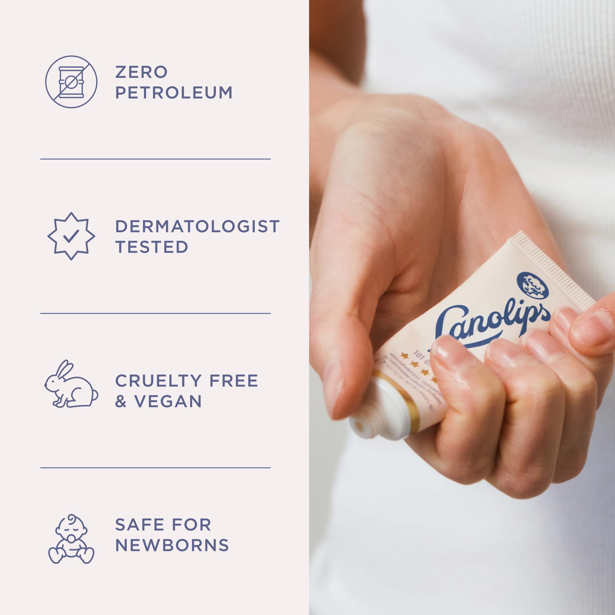 Lanolin 101 Multipurpose Ointment - Lanolin Lip Balm & Healing Ointment for Skin Barrier Repair - Moisturizer for Dry Lips, Cuticles & Elbows - No Petroleum Formula - Original Superbalm (0.52 oz) Lanolips buy supplements canada