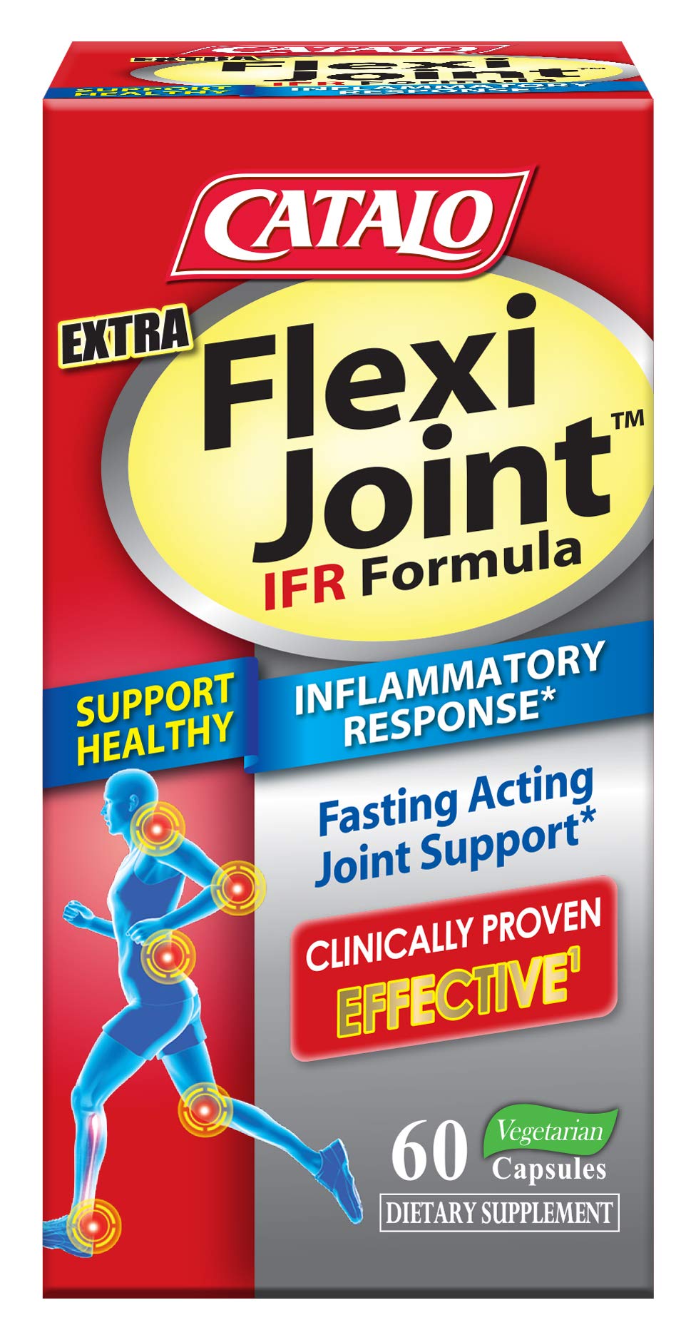 CATALO Extra FlexiJoint IFR Formula – with Meriva Turmeric Phytosome, ApresFlex & Casperome Boswellia – 60 Capsules CATALO buy supplements canada