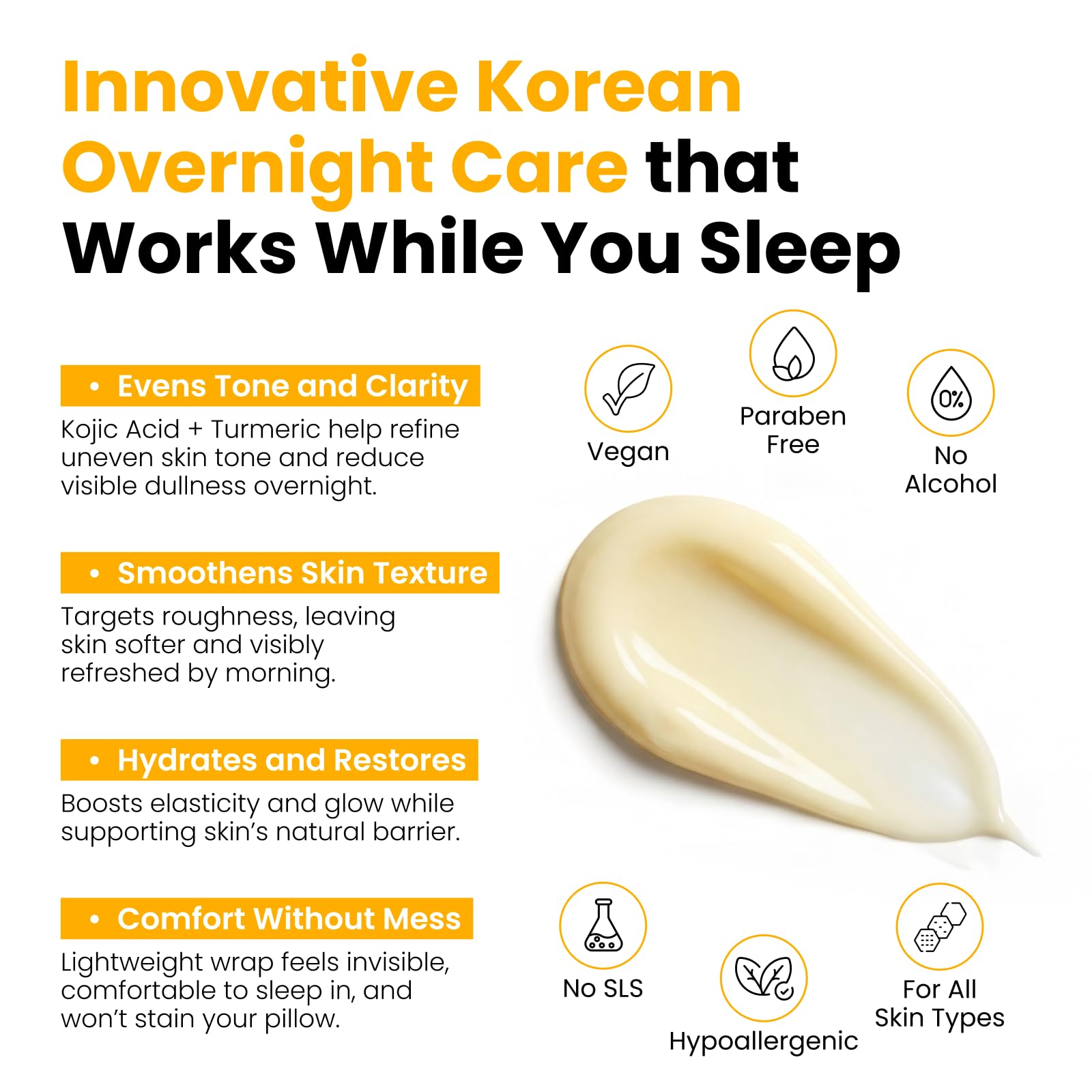 QUIA Turmeric + Kojic Acid Overnight Wrapping Mask – Hydration Mask for Glowing Skin QUIA Beauty buy supplements canada