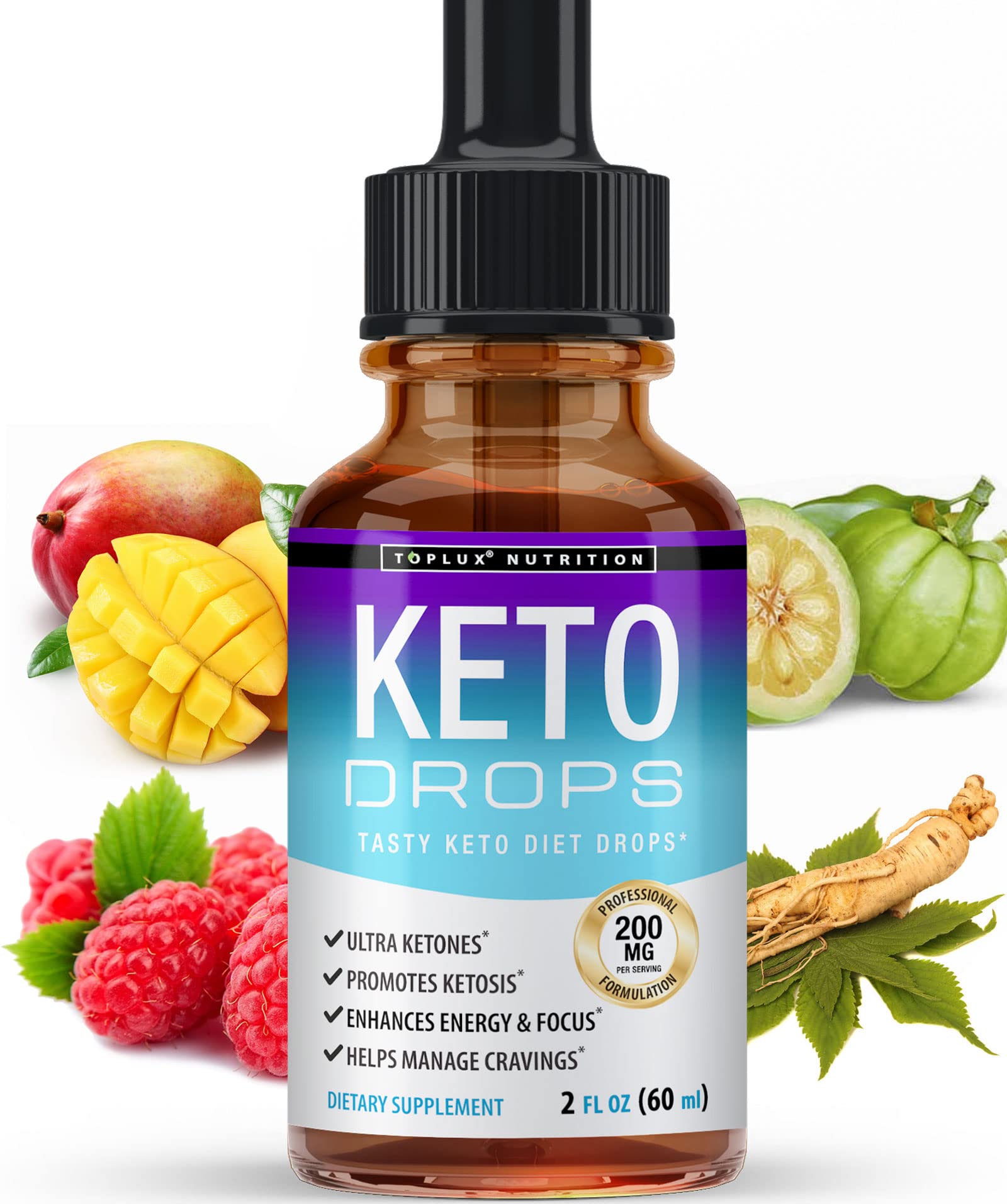 Keto Diet Drops Weight Loss Ketogenic Supplement - Premium Fat Burner Formula Toplux buy supplements canada