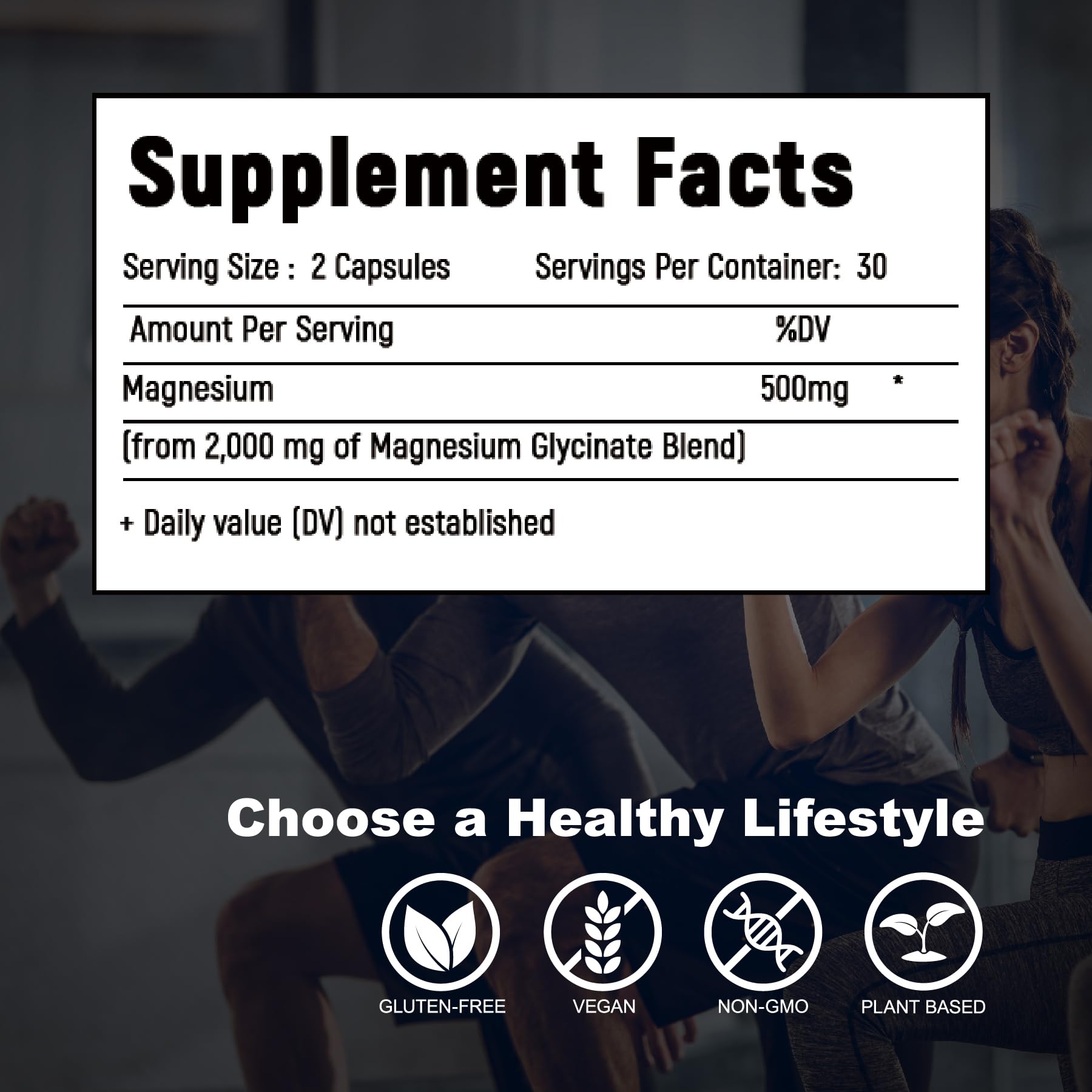 Laicuherb Magnesium Capsules for Bone and Muscle Health, 500 mg Magnesium Supplement, 60 Count, Vegetarian Capsules Laicuherb buy supplements canada