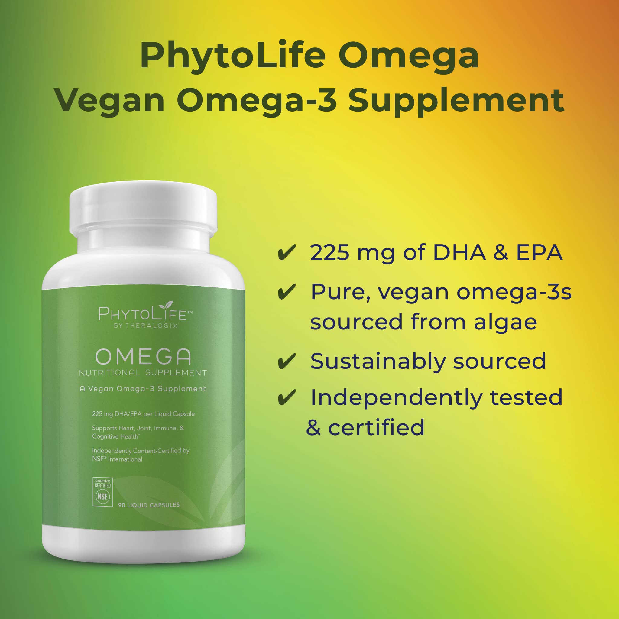 Theralogix PhytoLife Omega - 90-Day Supply - Vegan Algae Omega-3 Supplement Theralogix buy supplements canada