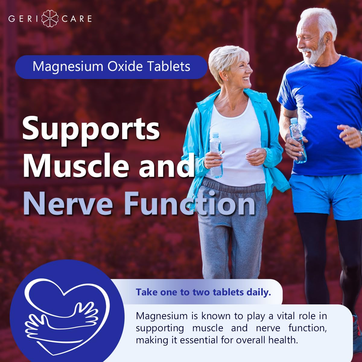 GeriCare Magnesium Oxide Supplement 240 mg of Elemental Magnesium, 120 Tablets, Essential Mineral Support, Promotes Vascular Health, Bone Strength, and Muscle Function (Pack of 1) GeriCare buy supplements canada