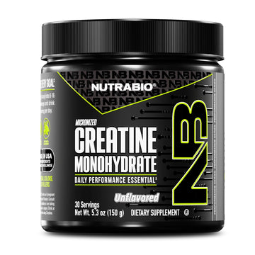 NutraBio Pure Micronized Creatine Monohydrate Powder Supplement, Unflavored, (150 g) - Supports Bulk Muscle Energy, Recovery, and Strength - HPLC Tested Creatine Powder Supplement for Men and Women NutraBio buy supplements canada