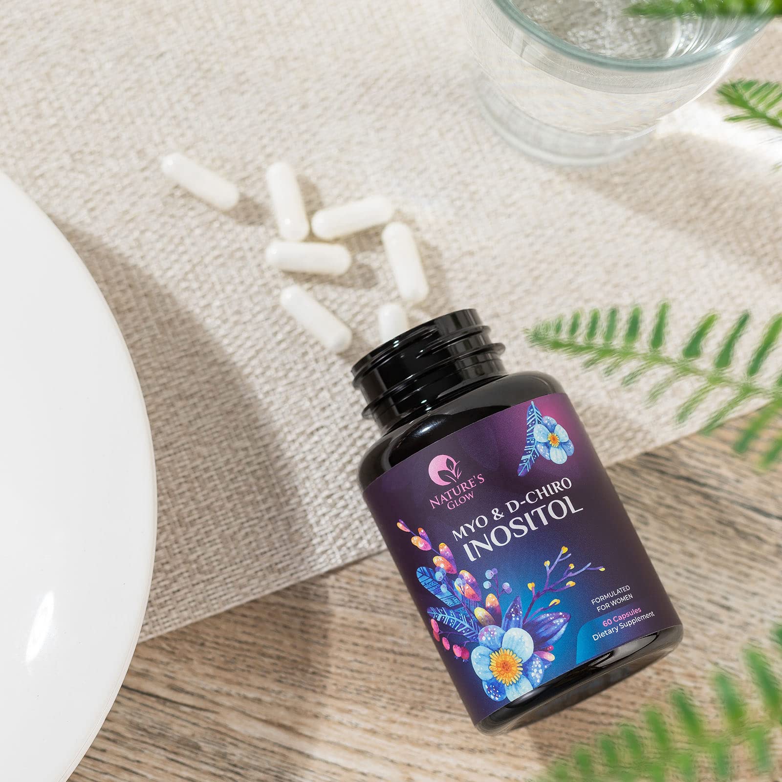 Myo-Inositol & D-Chiro Inositol Blend - 30 Day Supply, Premium 40:1 Ratio, Hormone Sup Nature's Glow buy supplements canada
