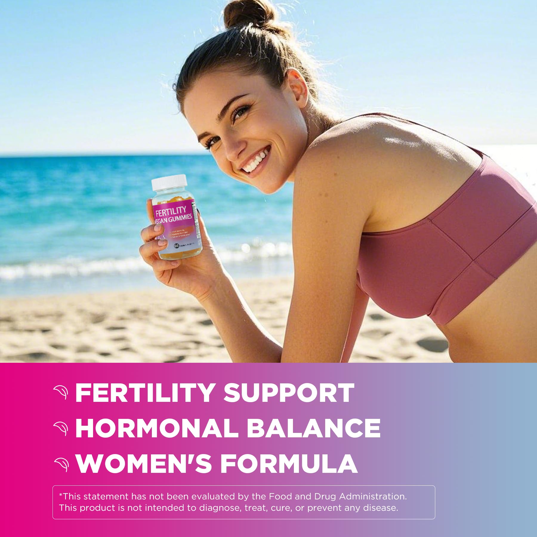 Fertility Gummies for Women to Get Pregnant Fast, Folic Acid Conception Gummies to Boost Fertility for Her, 60 Count Fertility Vitamin Gummy Support Hormone Balance, Ovulation & Period Cycle Aromlife buy supplements canada