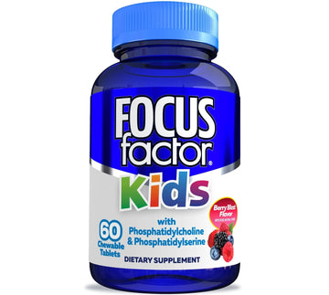 Focus Factor Kids Complete Daily Chewable Vitamins: Multivitamin & Neuro Nutrient (Brain Function) w/Vitamin B12, C, D3-60 Count Focus Factor buy supplements canada