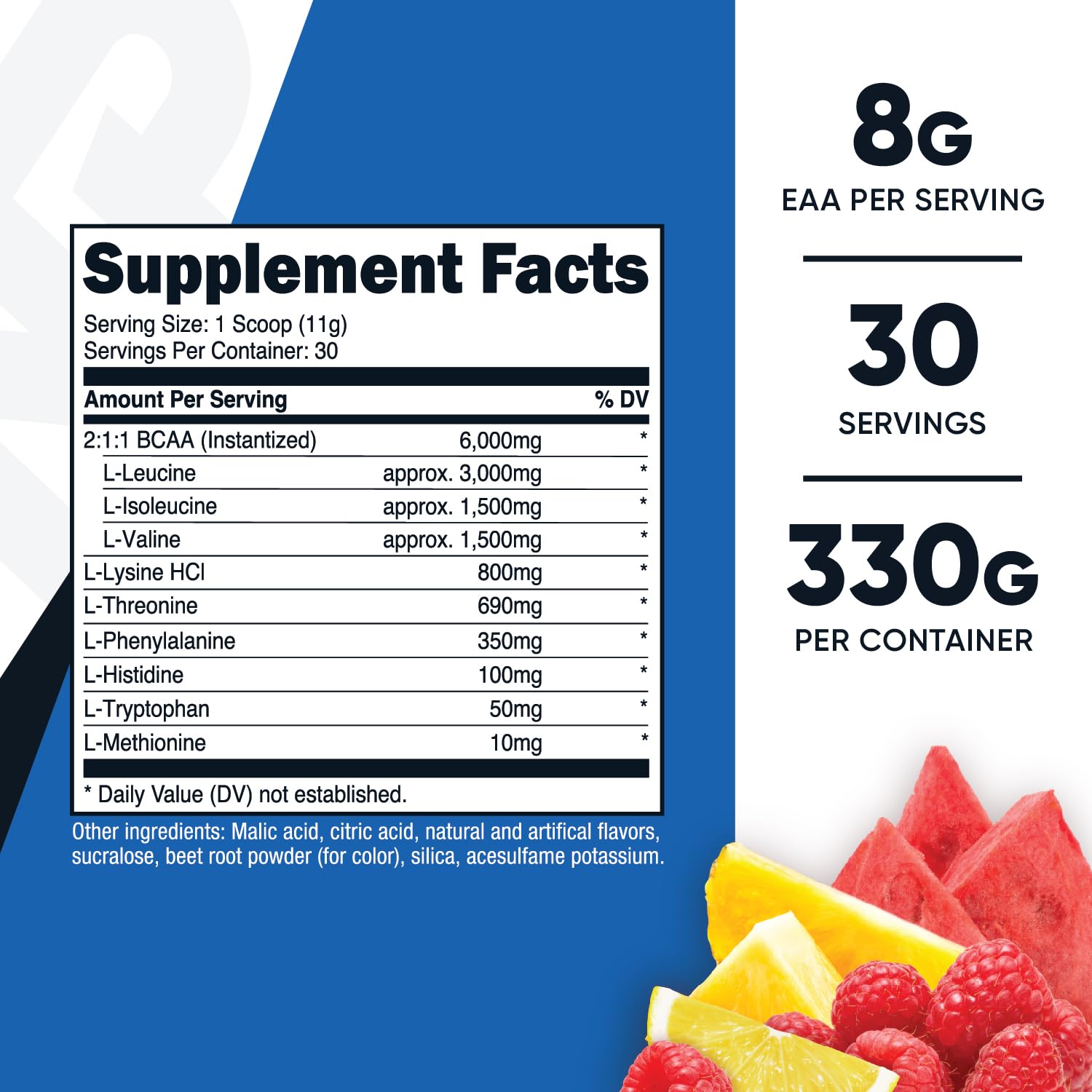 Nutricost EAA Powder 30 Servings (Fruit Punch) - Essential Amino Acids - Non-GMO, Gluten Free, Vegetarian Friendly Nutricost buy supplements canada