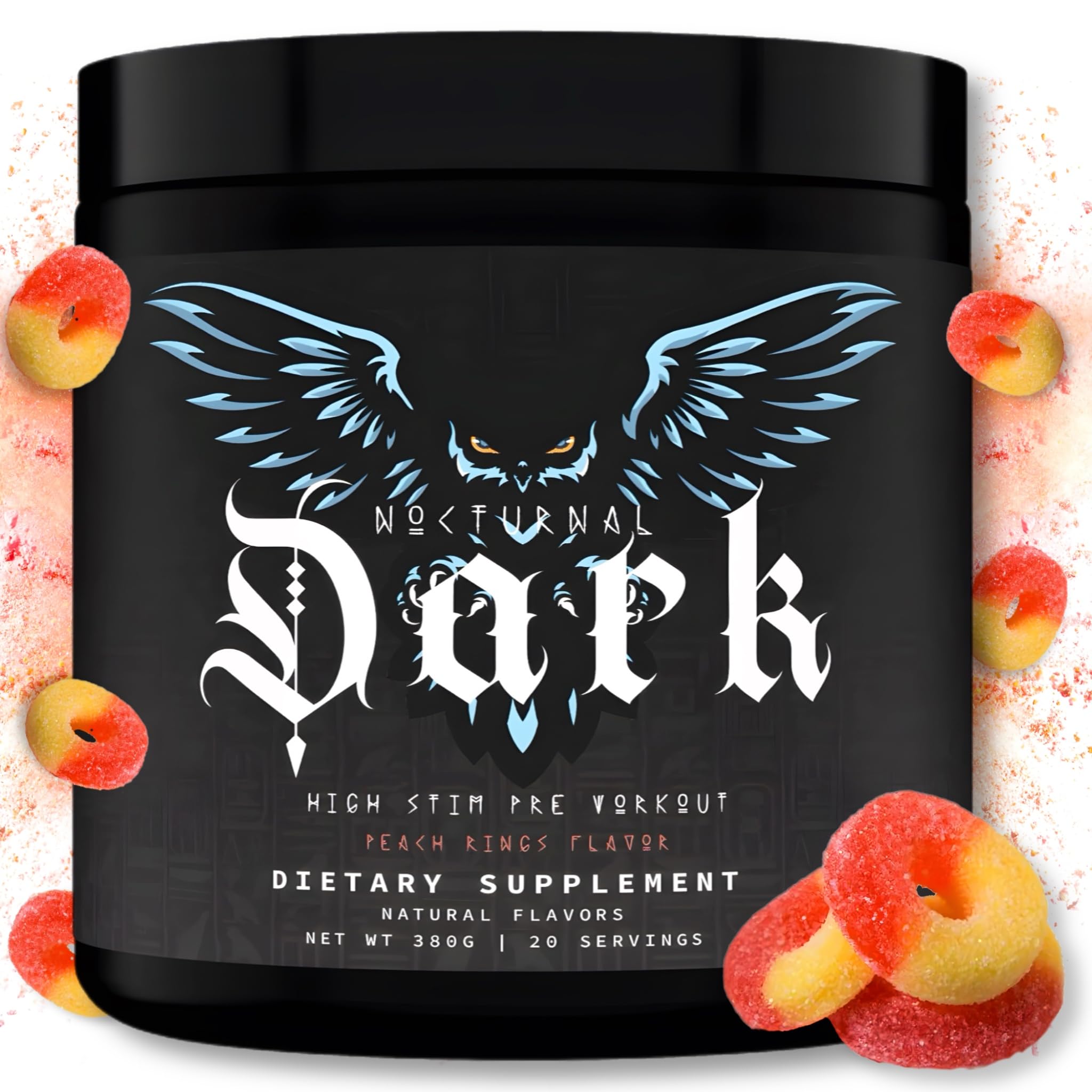 Nocturnal Labz Dark High Stim Pre Workout Powder | Potent Pre-workout Formula for Men Nocturnal buy supplements canada