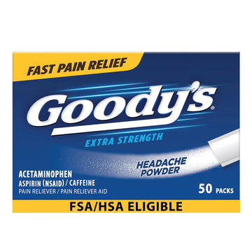 Goody's Pain Relief Powders, Extra Strength Headache Powder, 50 ct (Pack of 1) Goody's buy supplements canada