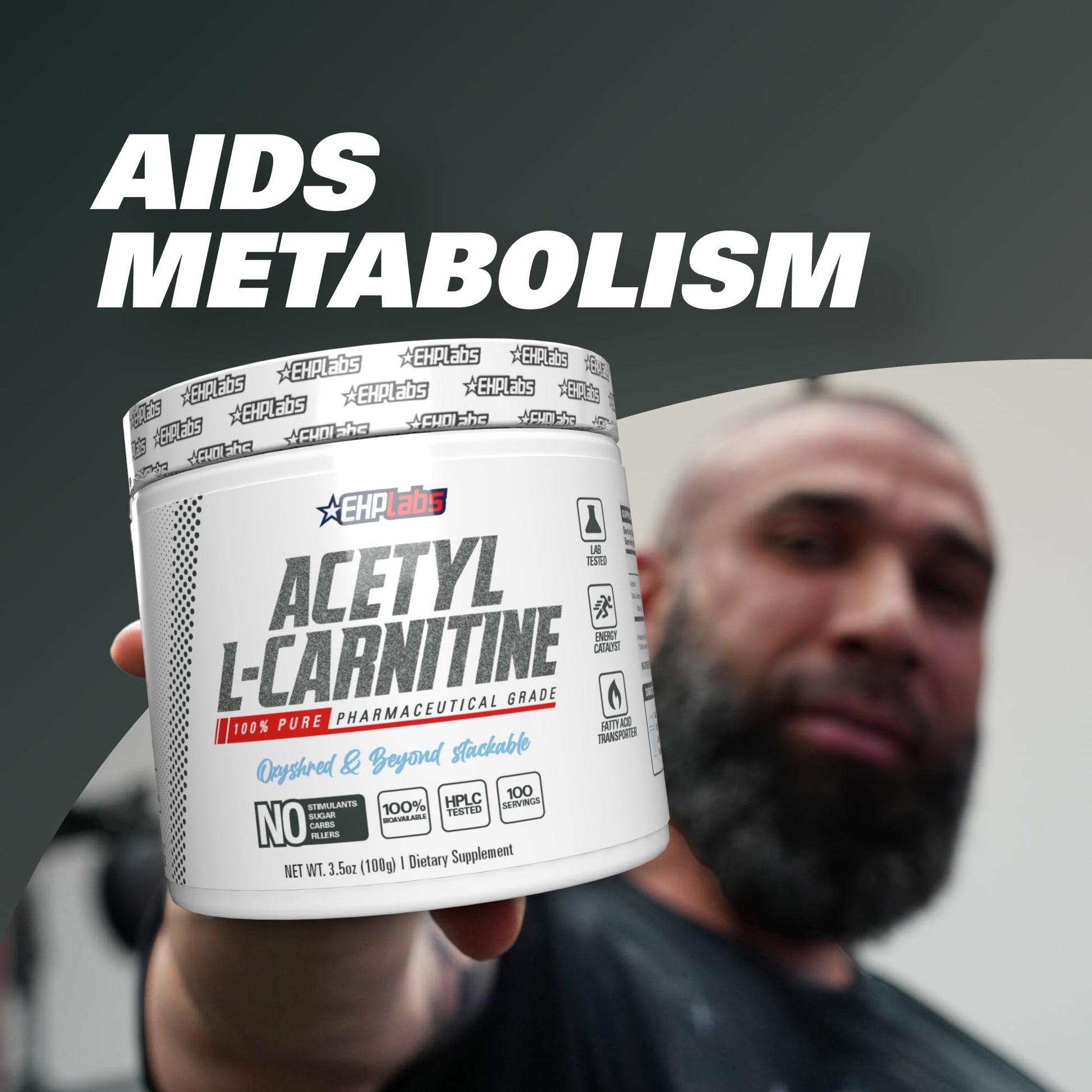 EHP Labs Acetyl L Carnitine Powder, Supports Natural Energy Production, Supports Metabolism EHP Labs buy supplements canada