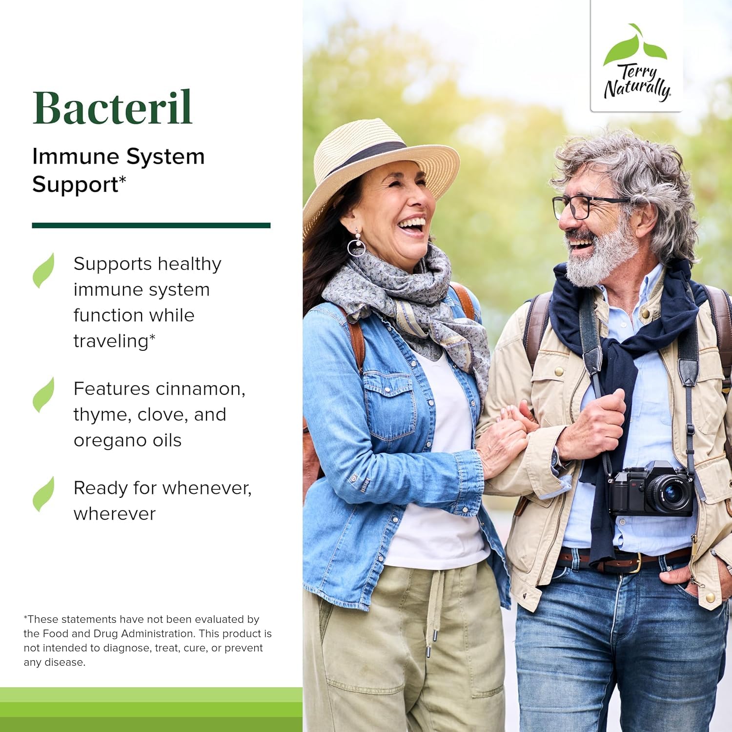 Terry Naturally Bacteril - Intestinal Support Supplement with Clove, Cinnamon, Thyme & Oregano - Immune Support Supplement with Antioxidant Support - Intestinal Support - 30 Softgels (Pack of 2) Terry Naturally buy supplements canada